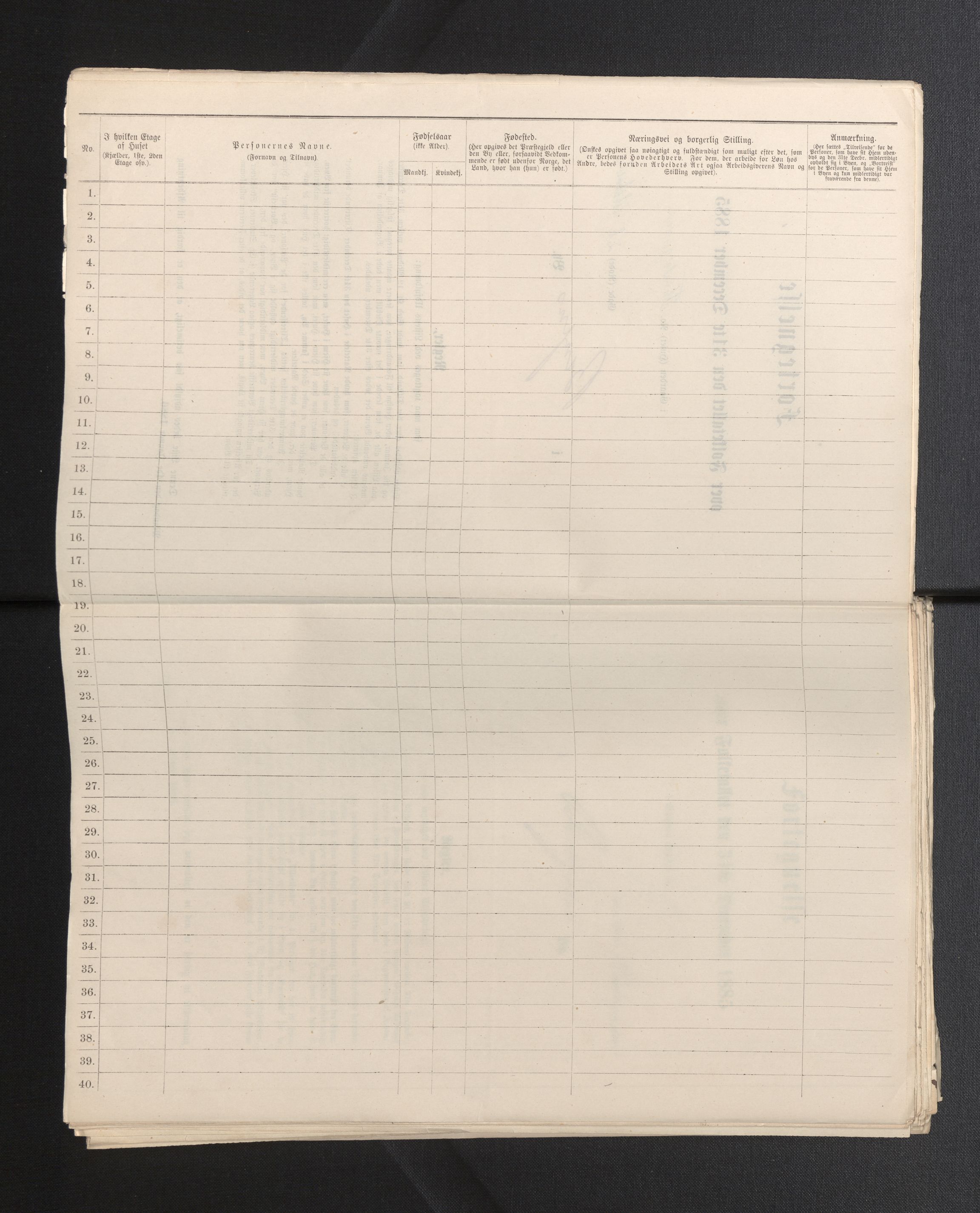 SAB, 1885 census for 1301 Bergen, 1885, p. 7173