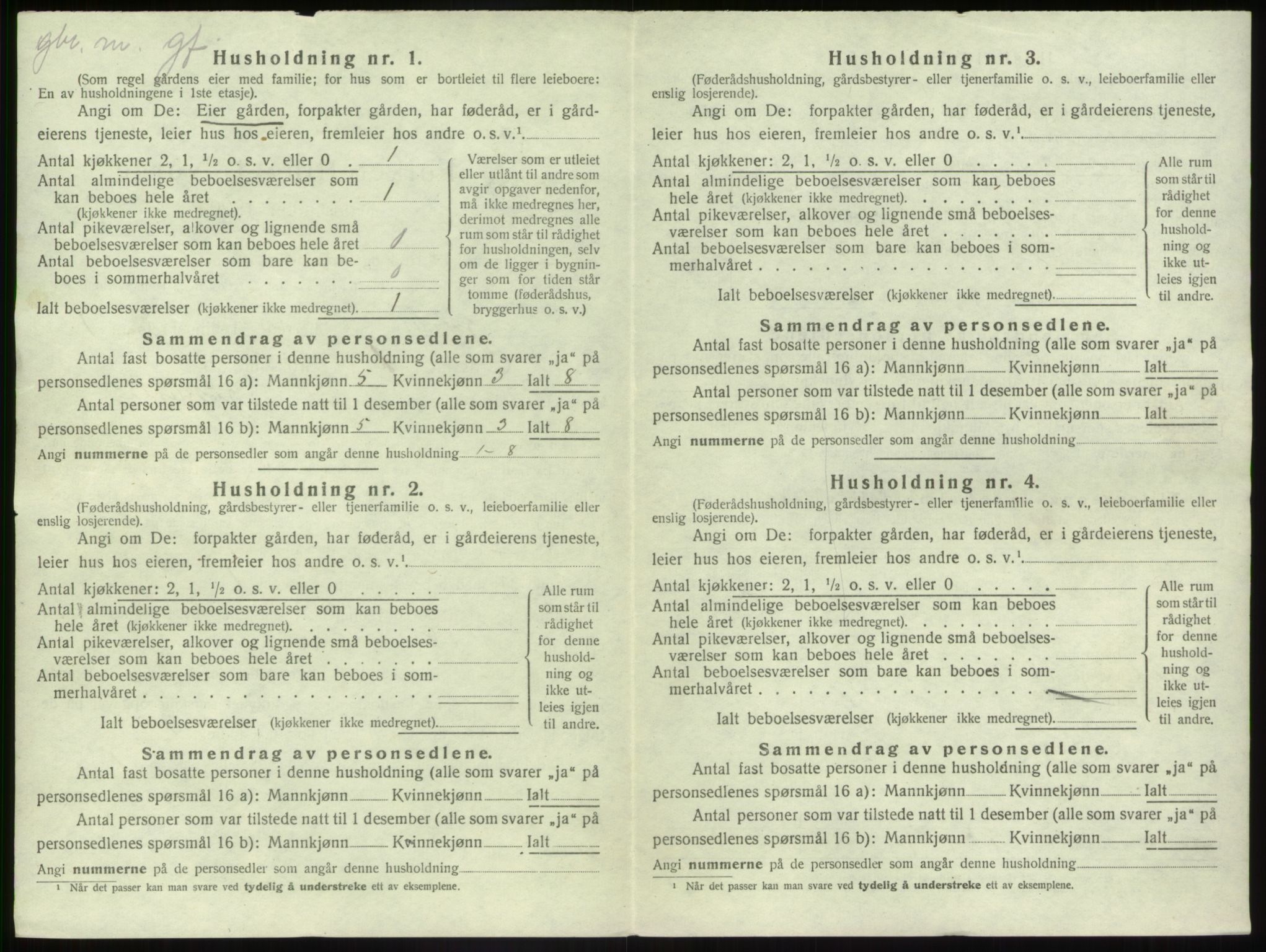 SAB, 1920 census for Jølster, 1920, p. 56