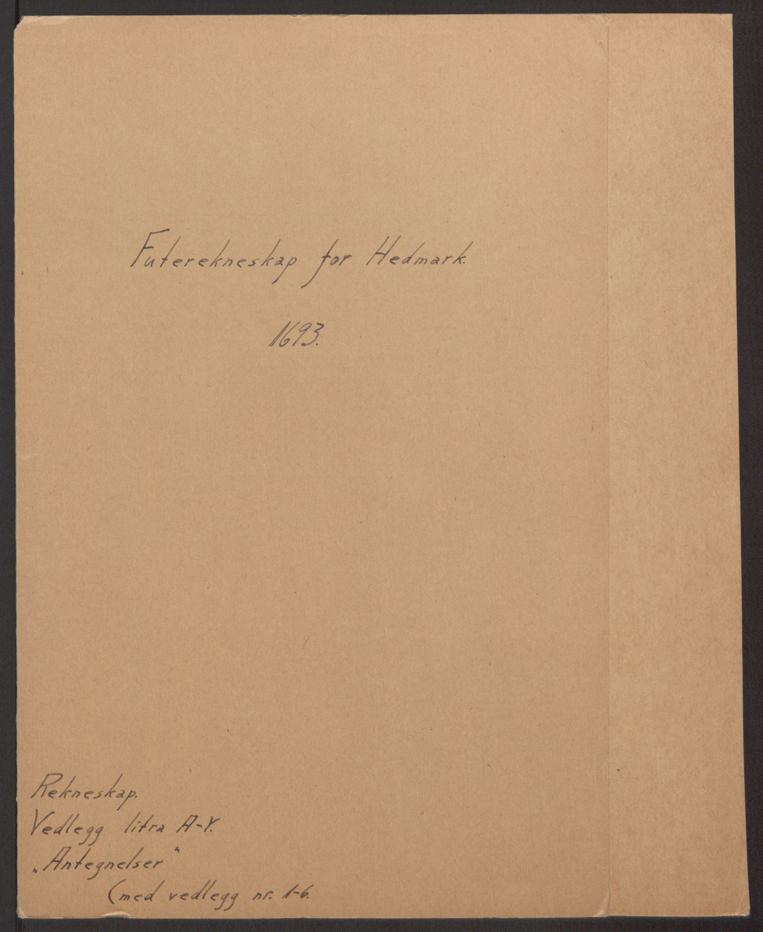 Rentekammeret inntil 1814, Reviderte regnskaper, Fogderegnskap, RA/EA-4092/R16/L1034: Fogderegnskap Hedmark, 1693, p. 2