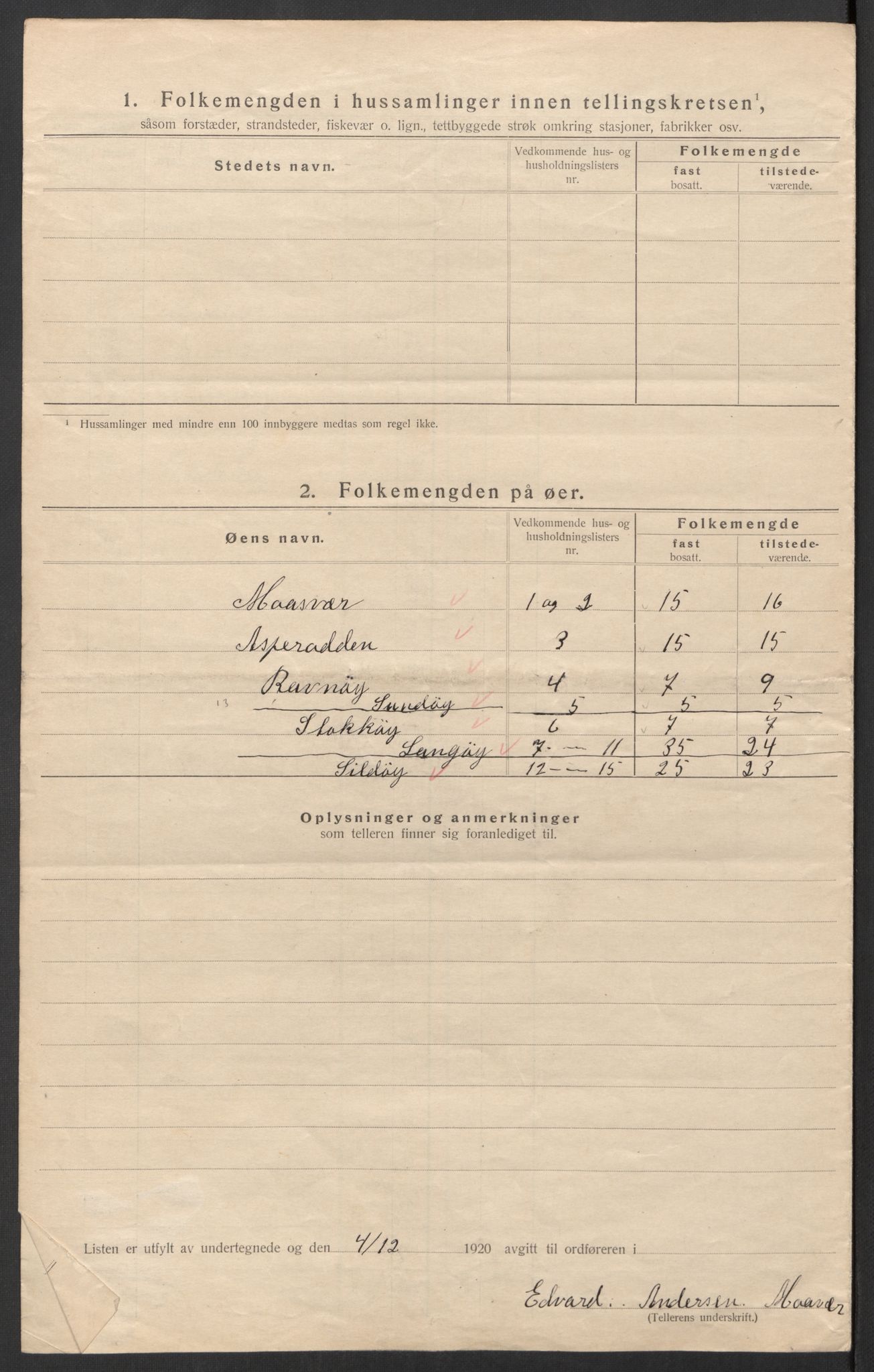 SAT, 1920 census for Herøy, 1920, p. 32