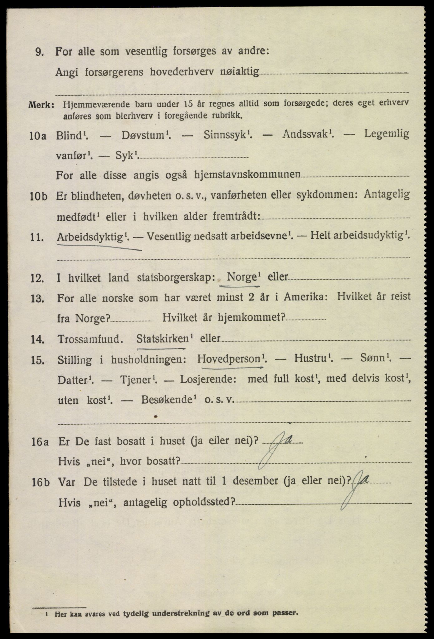 SAK, 1920 census for Holt, 1920, p. 6185