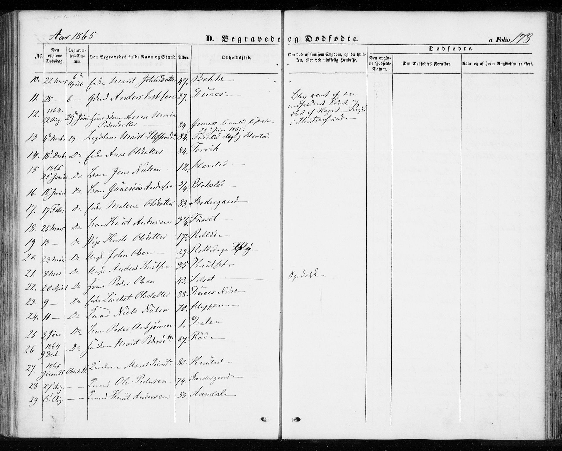 Ministerialprotokoller, klokkerbøker og fødselsregistre - Møre og Romsdal, AV/SAT-A-1454/584/L0965: Parish register (official) no. 584A05, 1857-1868, p. 178