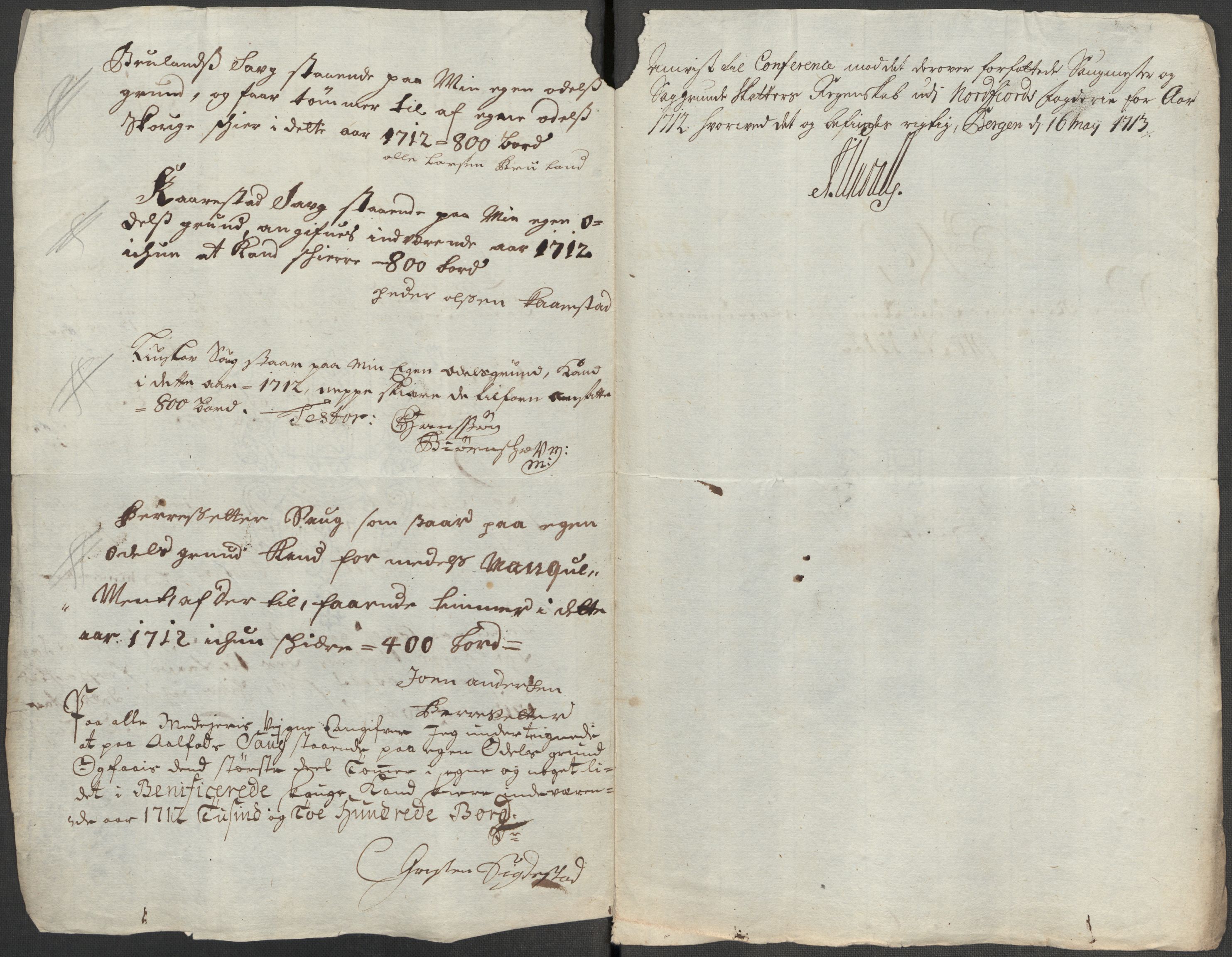 Rentekammeret inntil 1814, Reviderte regnskaper, Fogderegnskap, RA/EA-4092/R53/L3435: Fogderegnskap Sunn- og Nordfjord, 1712, p. 173
