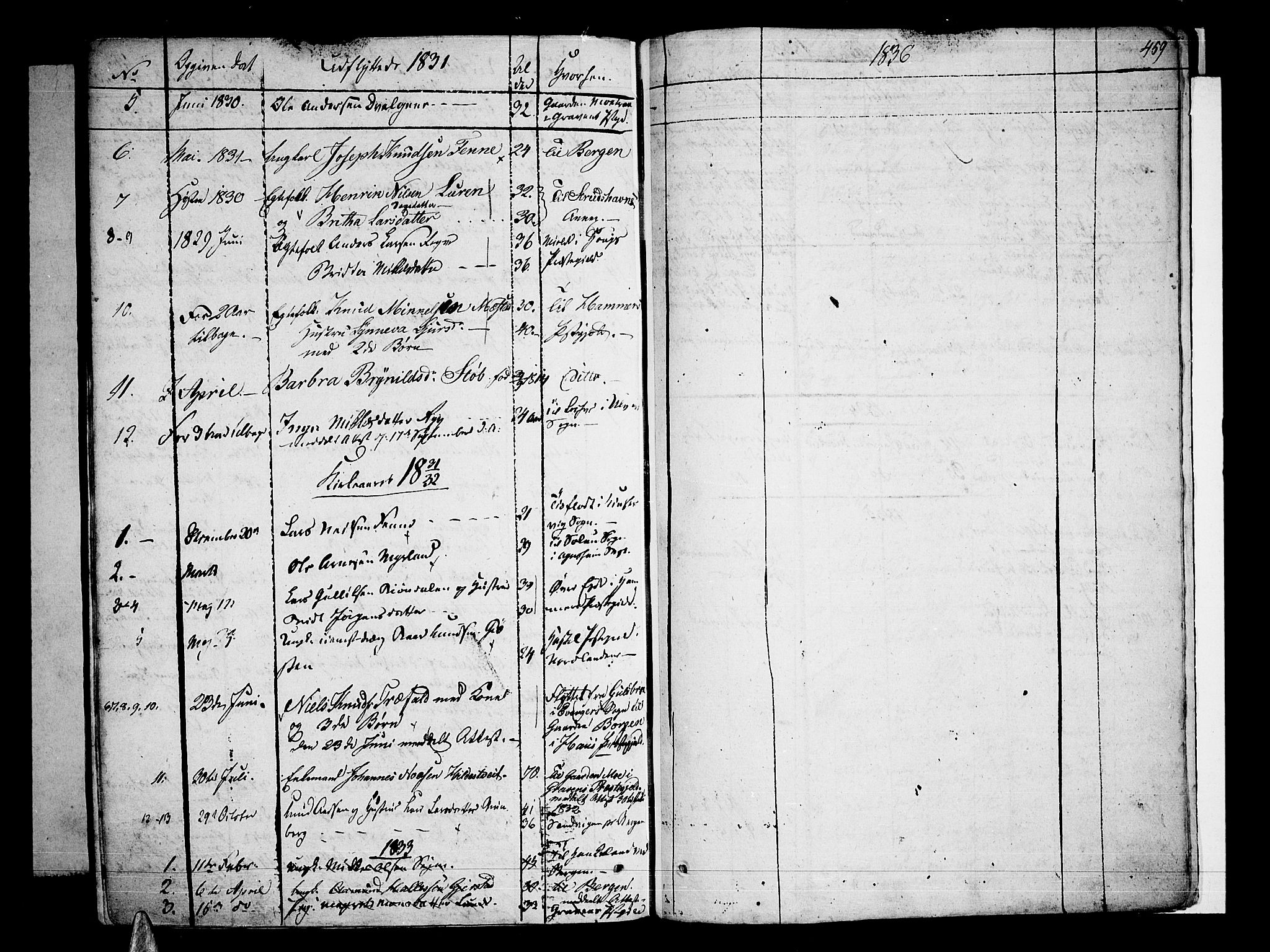 Voss sokneprestembete, SAB/A-79001/H/Haa: Parish register (official) no. A 12, 1823-1837, p. 459
