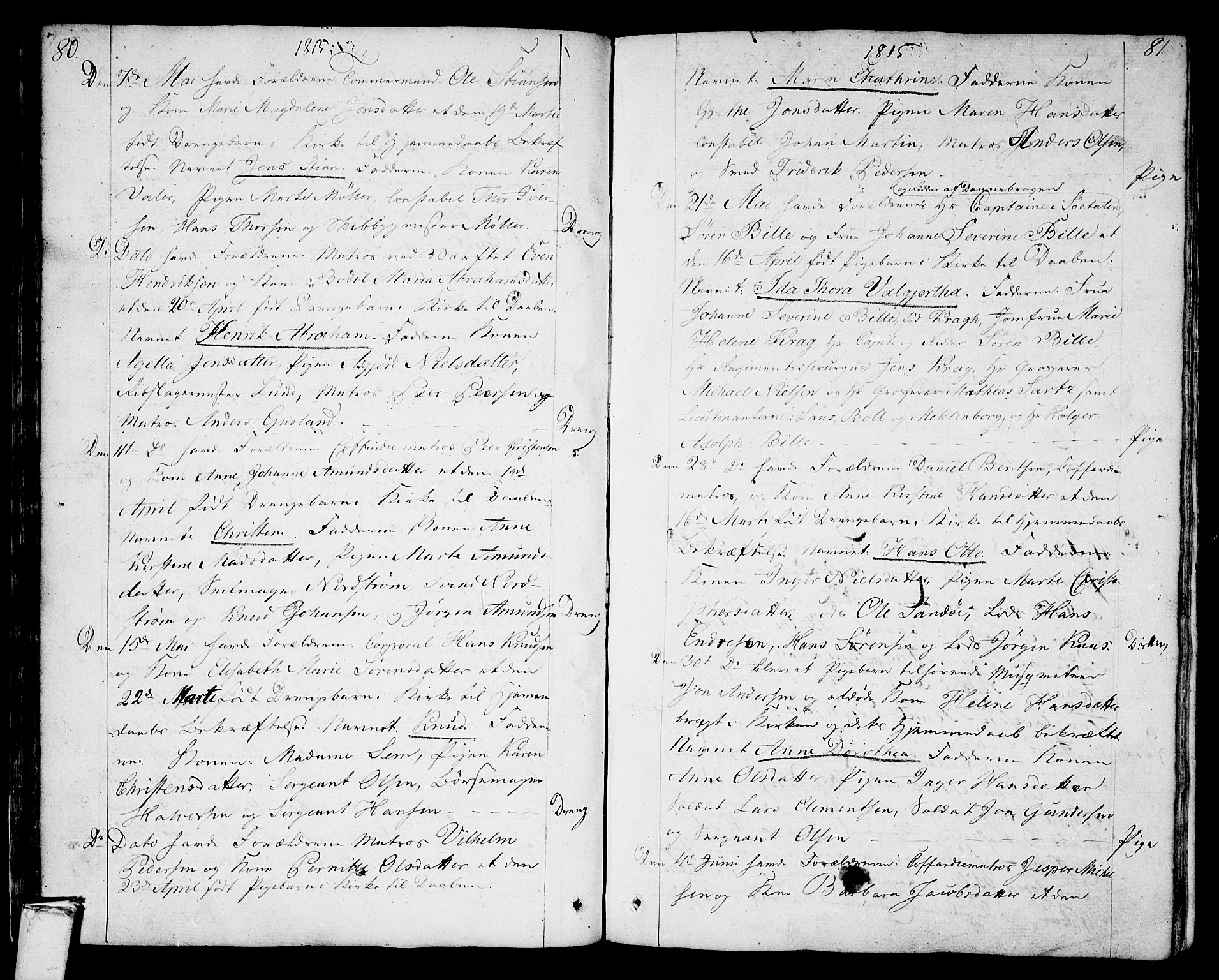 Stavern kirkebøker, SAKO/A-318/F/Fa/L0004: Parish register (official) no. 4, 1809-1816, p. 80-81