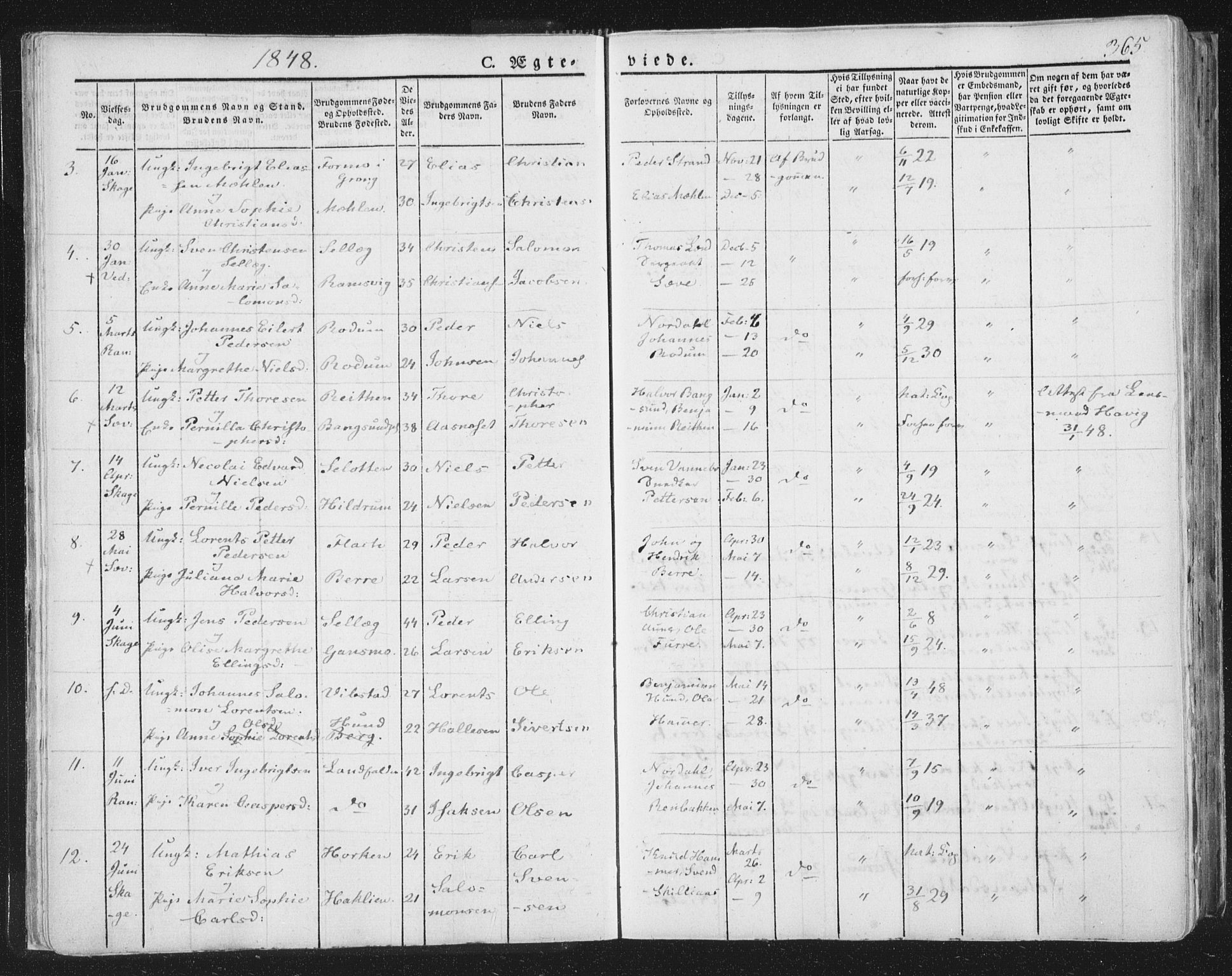 Ministerialprotokoller, klokkerbøker og fødselsregistre - Nord-Trøndelag, SAT/A-1458/764/L0552: Parish register (official) no. 764A07b, 1824-1865, p. 365