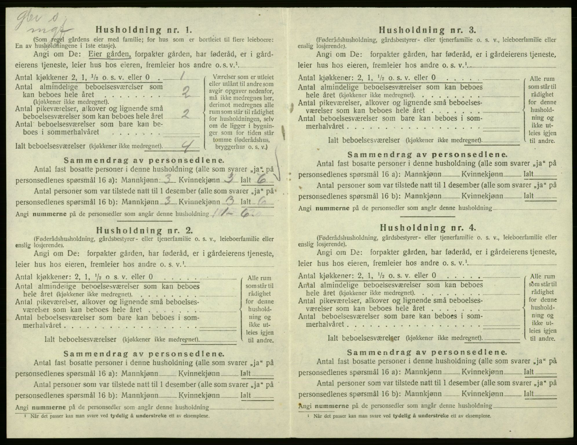 SAB, 1920 census for Hålandsdal, 1920, p. 231