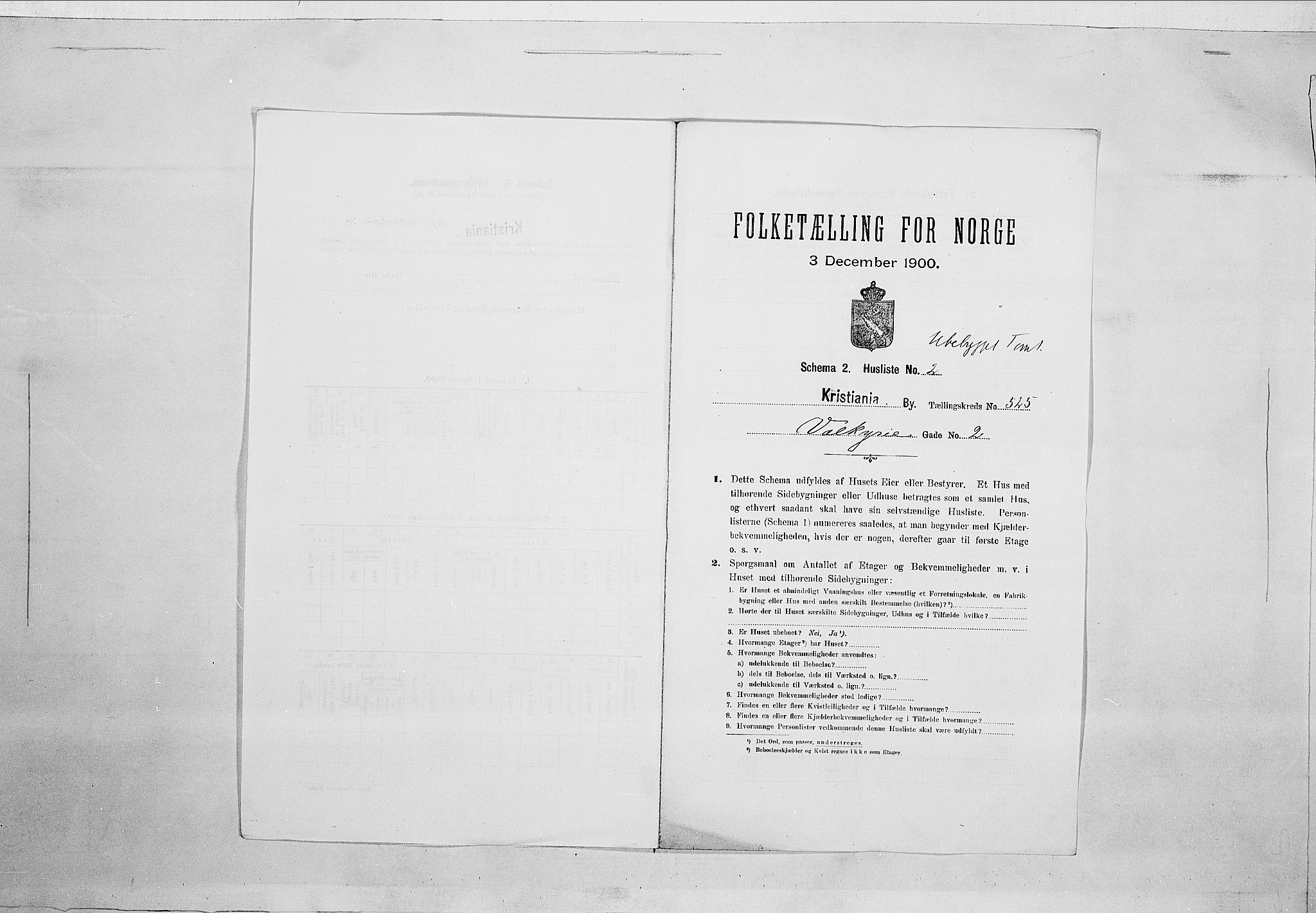 SAO, 1900 census for Kristiania, 1900, p. 110764