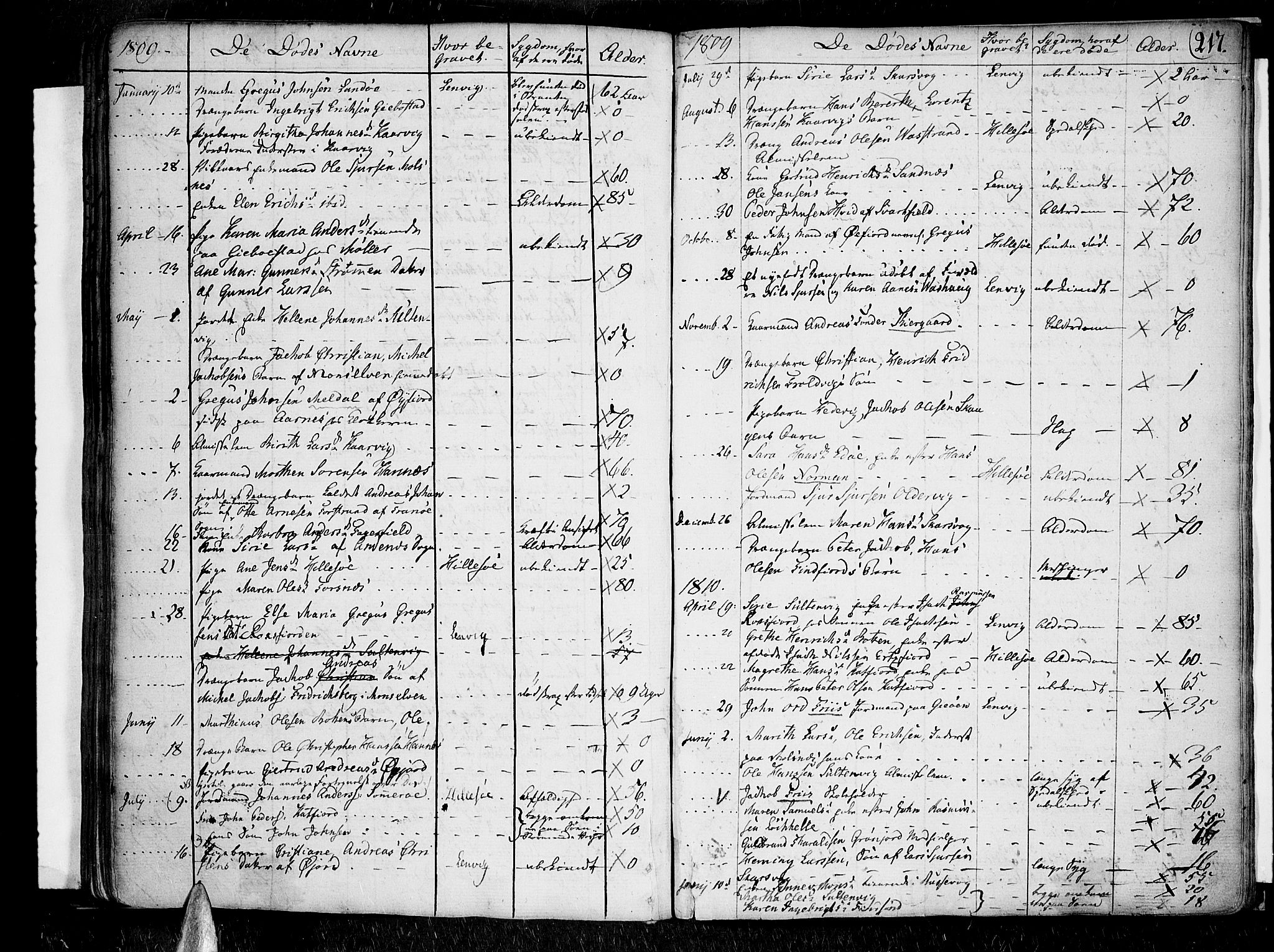 Lenvik sokneprestembete, SATØ/S-1310/H/Ha/Haa/L0002kirke: Parish register (official) no. 2, 1784-1820, p. 217