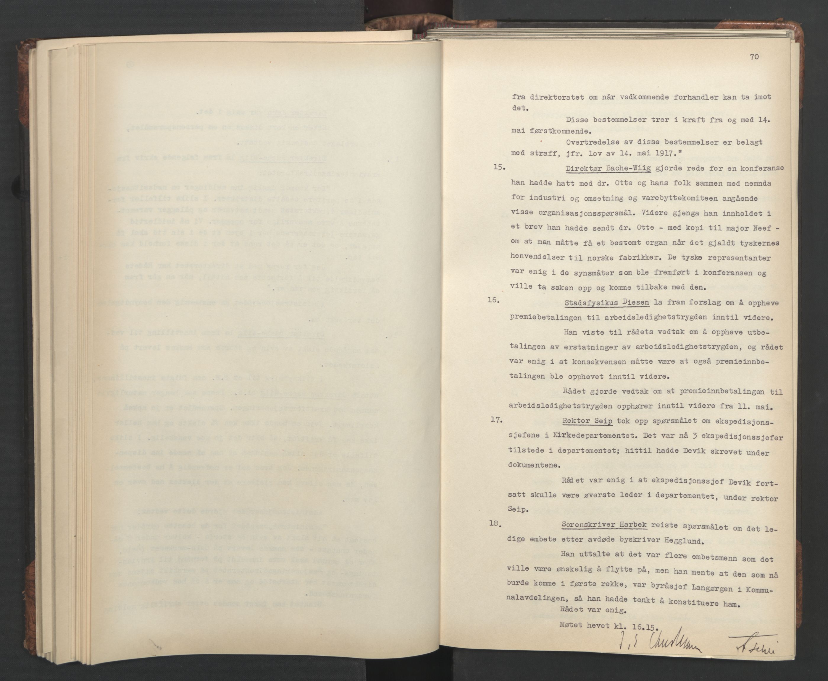 Administrasjonsrådet, AV/RA-S-1004/A/L0001: Møteprotokoll med tillegg 15/4-25/9, 1940, p. 70