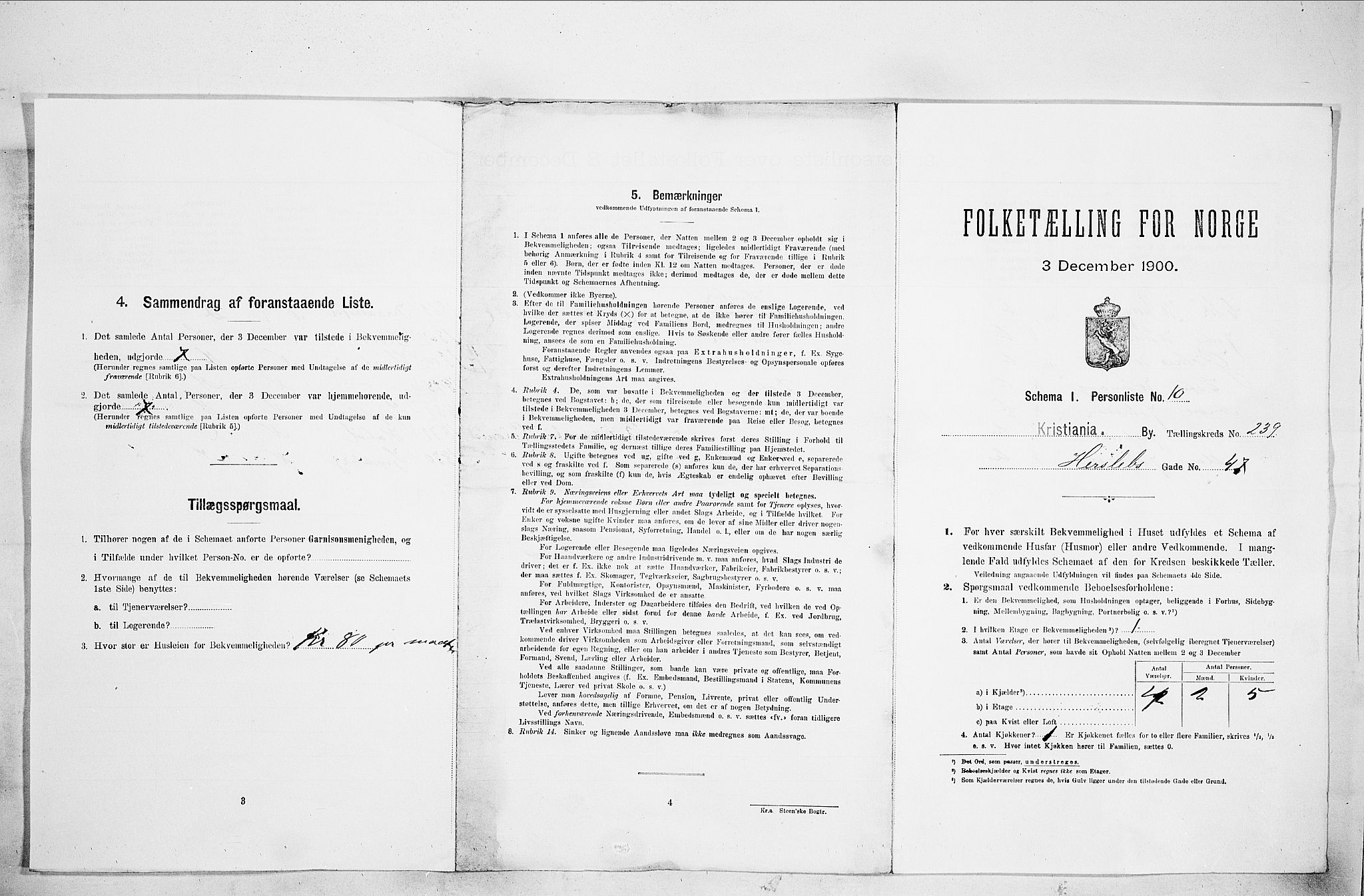 SAO, 1900 census for Kristiania, 1900, p. 37562