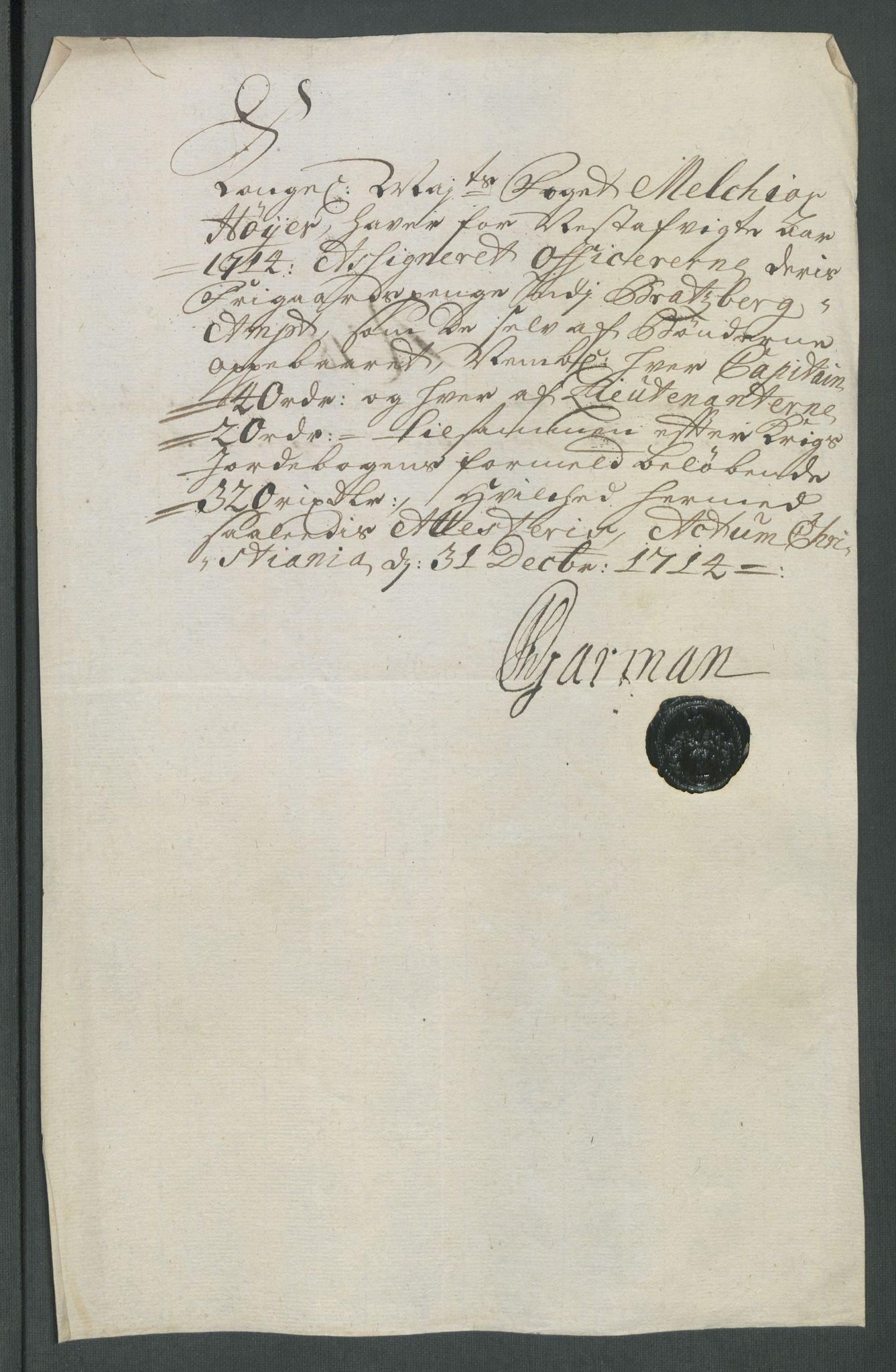 Rentekammeret inntil 1814, Reviderte regnskaper, Fogderegnskap, AV/RA-EA-4092/R36/L2126: Fogderegnskap Øvre og Nedre Telemark og Bamble, 1714, p. 249