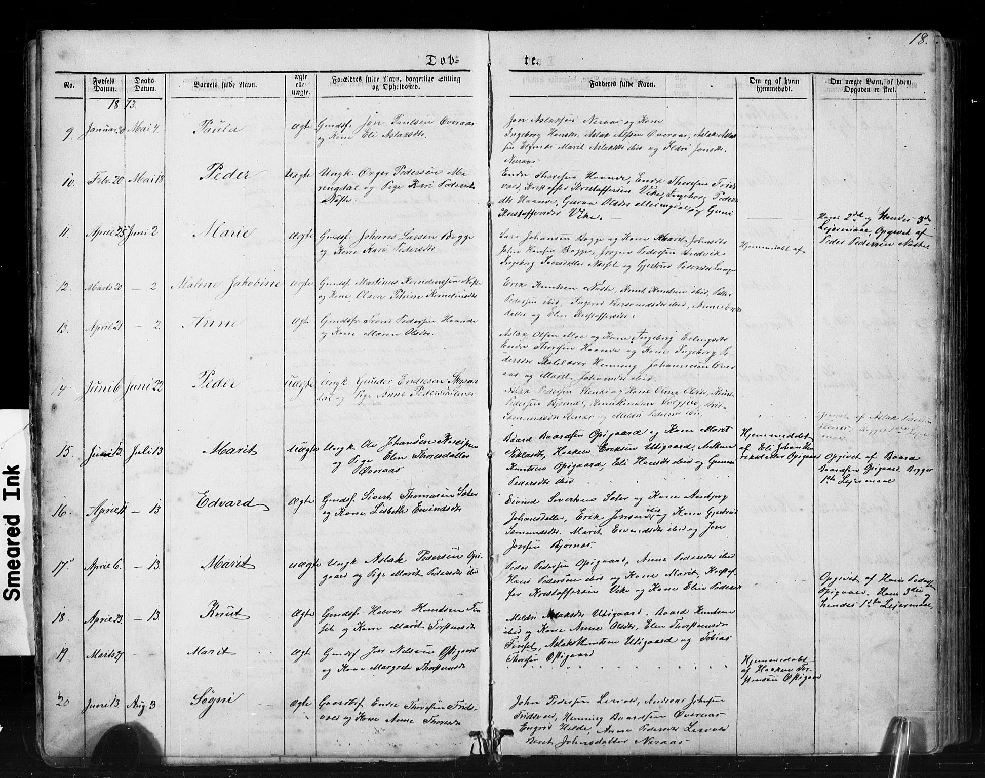 Ministerialprotokoller, klokkerbøker og fødselsregistre - Møre og Romsdal, SAT/A-1454/552/L0638: Parish register (copy) no. 552C01, 1867-1902, p. 18