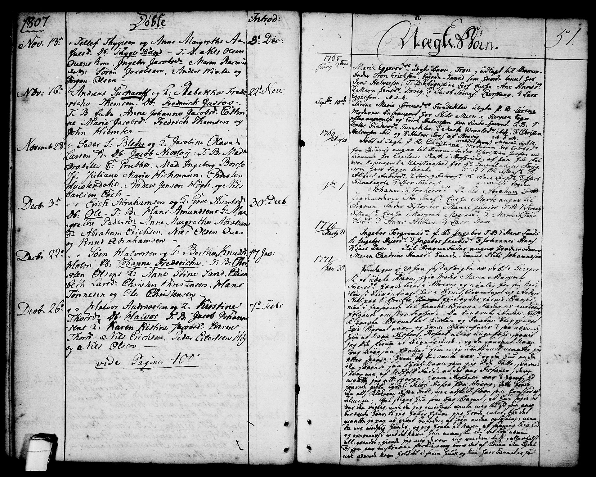 Brevik kirkebøker, AV/SAKO-A-255/F/Fa/L0003: Parish register (official) no. 3, 1764-1814, p. 51