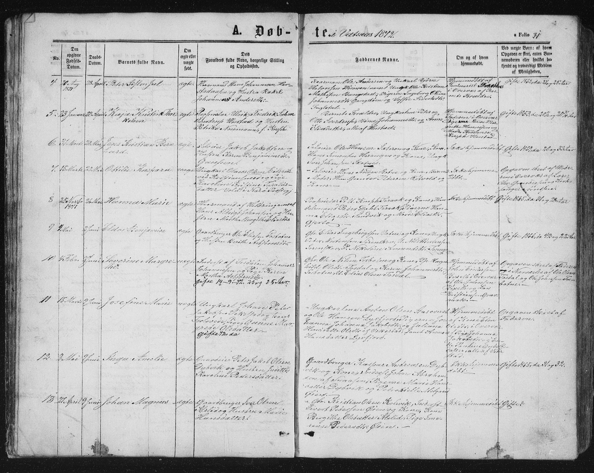 Ministerialprotokoller, klokkerbøker og fødselsregistre - Nordland, AV/SAT-A-1459/810/L0158: Parish register (copy) no. 810C02 /1, 1863-1883, p. 31