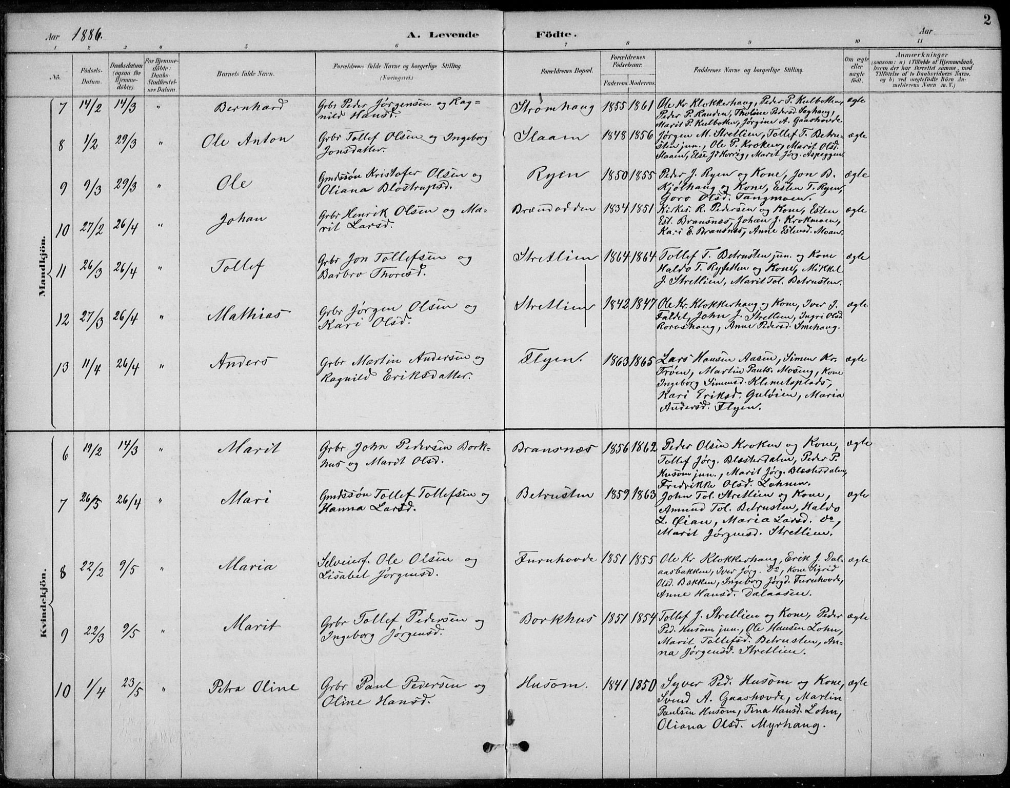 Alvdal prestekontor, AV/SAH-PREST-060/H/Ha/Haa/L0003: Parish register (official) no. 3, 1886-1912, p. 2