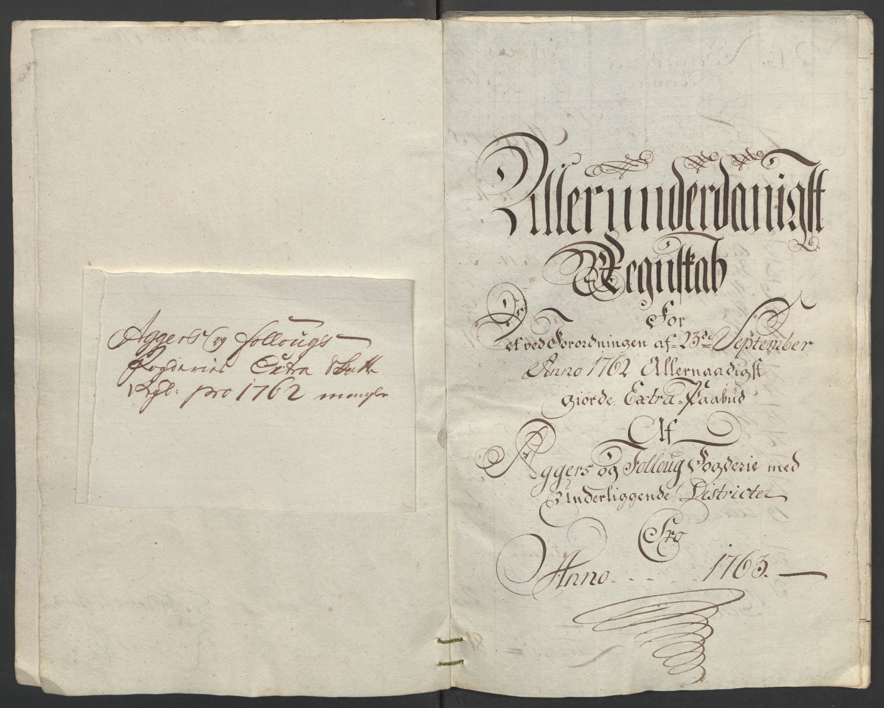 Rentekammeret inntil 1814, Reviderte regnskaper, Fogderegnskap, AV/RA-EA-4092/R10/L0559: Ekstraskatten Aker og Follo, 1763, p. 6