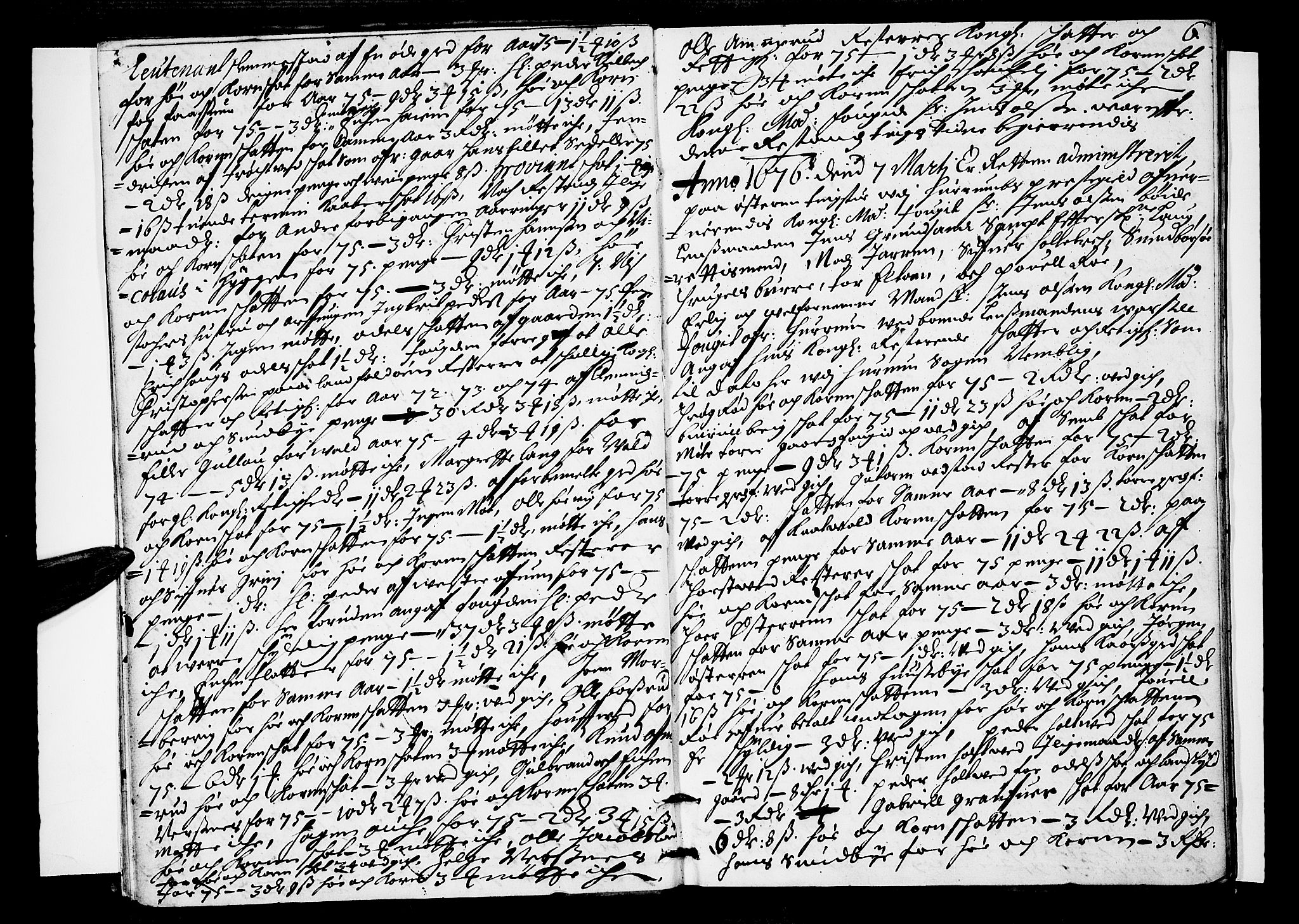 Lier, Røyken og Hurum sorenskriveri, AV/SAKO-A-89/F/Fa/L0017: Tingbok, 1676, p. 6
