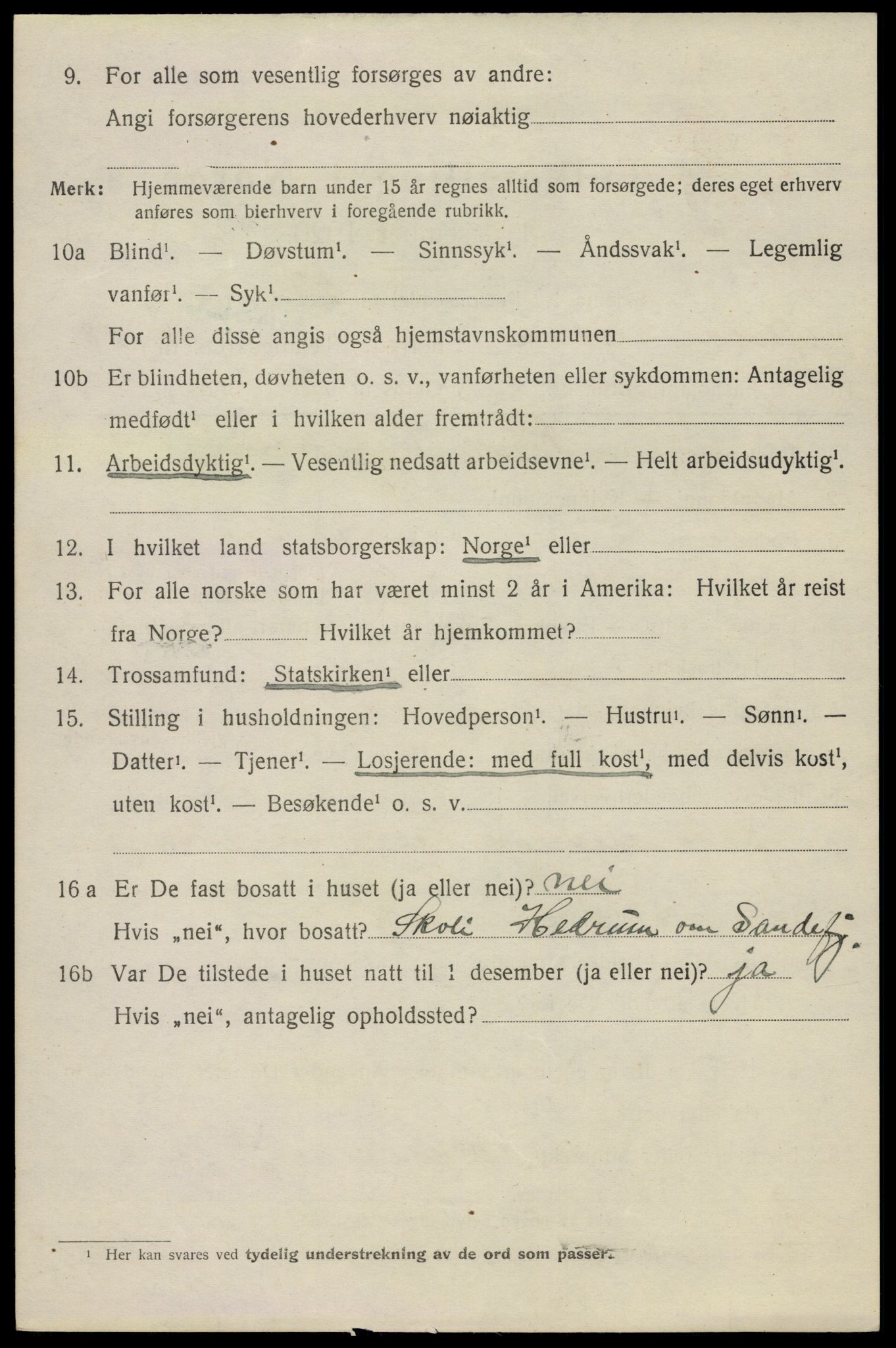 SAO, 1920 census for Aker, 1920, p. 113909