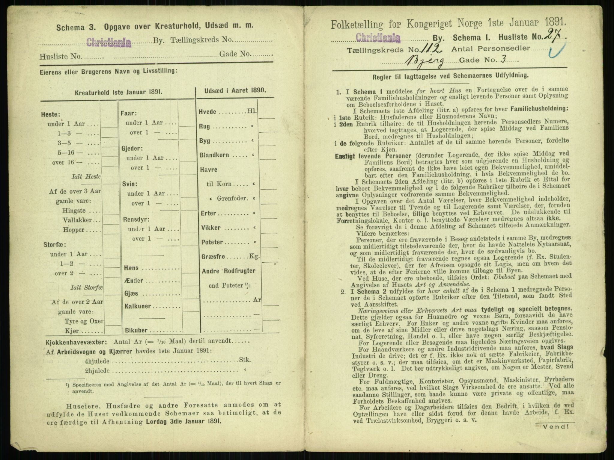 RA, 1891 census for 0301 Kristiania, 1891, p. 59016