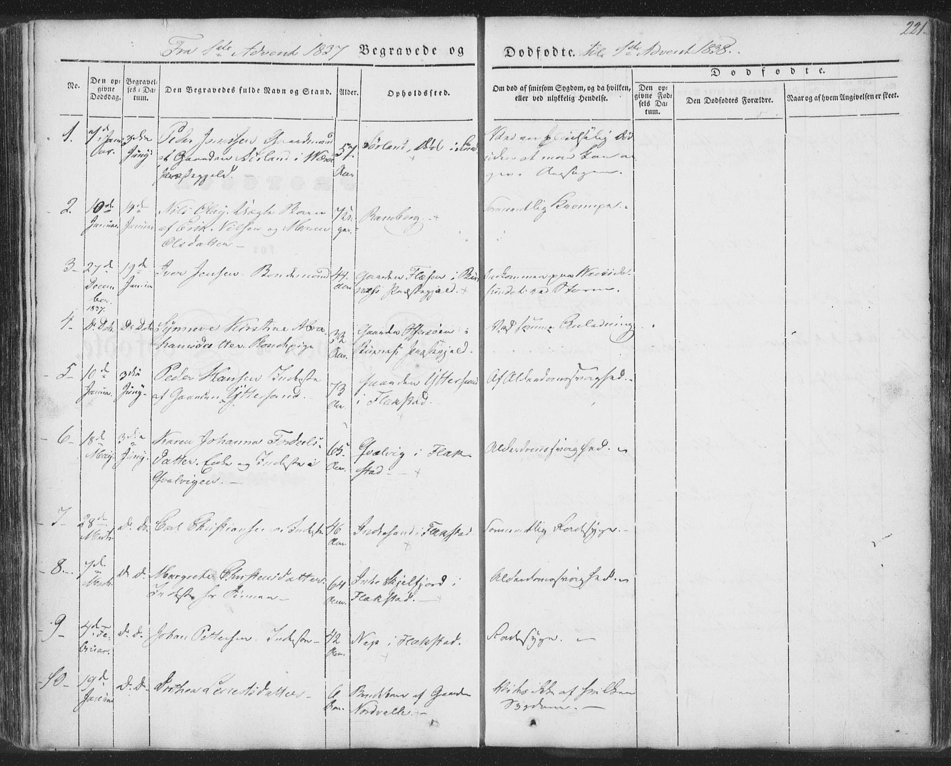 Ministerialprotokoller, klokkerbøker og fødselsregistre - Nordland, SAT/A-1459/885/L1202: Parish register (official) no. 885A03, 1838-1859, p. 221