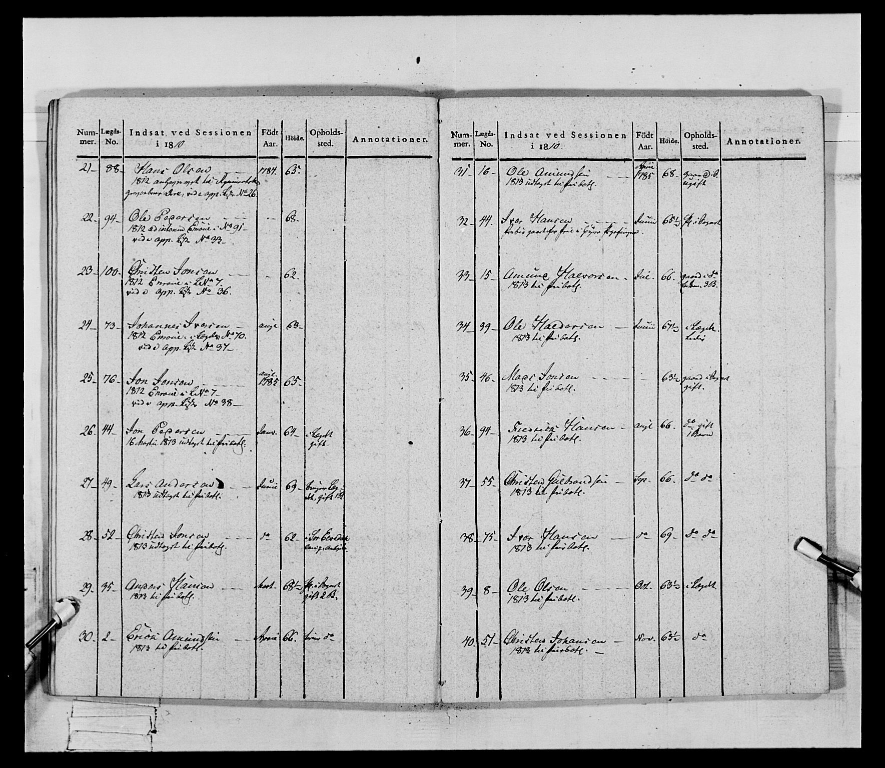 Generalitets- og kommissariatskollegiet, Det kongelige norske kommissariatskollegium, AV/RA-EA-5420/E/Eh/L0069: Opplandske gevorbne infanteriregiment, 1810-1818, p. 551