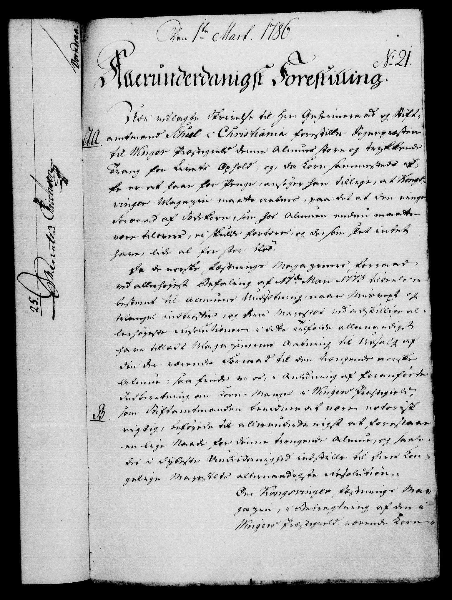 Rentekammeret, Kammerkanselliet, RA/EA-3111/G/Gf/Gfa/L0068: Norsk relasjons- og resolusjonsprotokoll (merket RK 52.68), 1786, p. 183