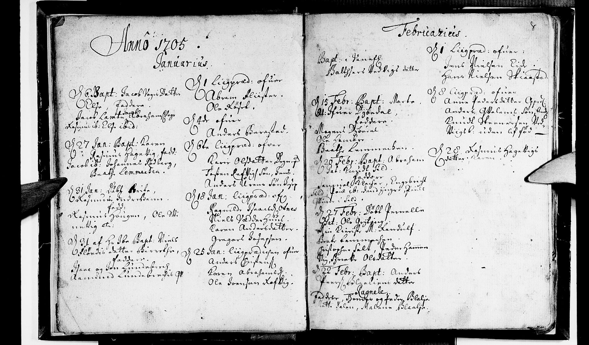 Selje sokneprestembete, AV/SAB-A-99938/H/Ha/Haa/Haaa: Parish register (official) no. A 2, 1704-1715, p. 8