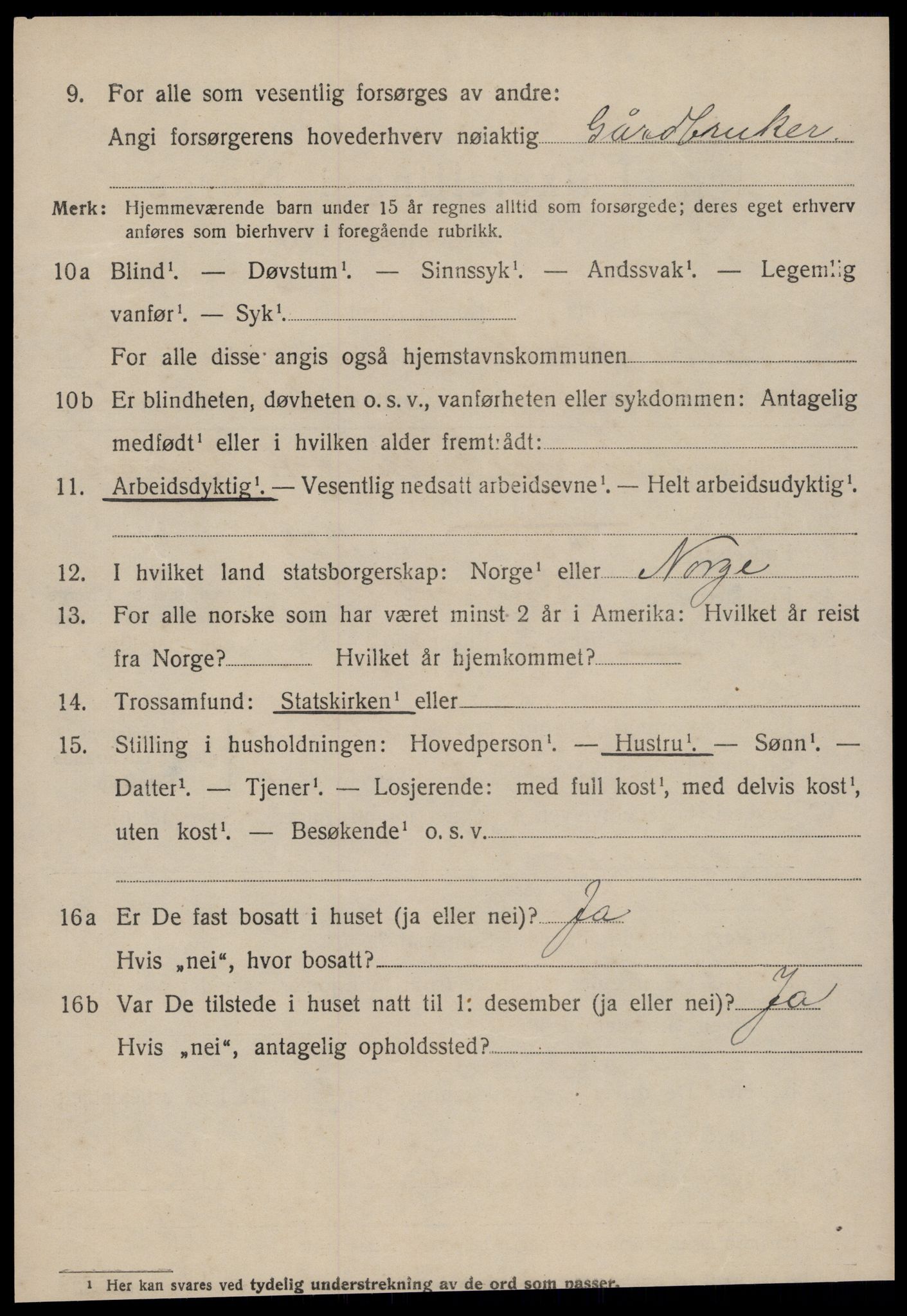 SAT, 1920 census for Tingvoll, 1920, p. 1803