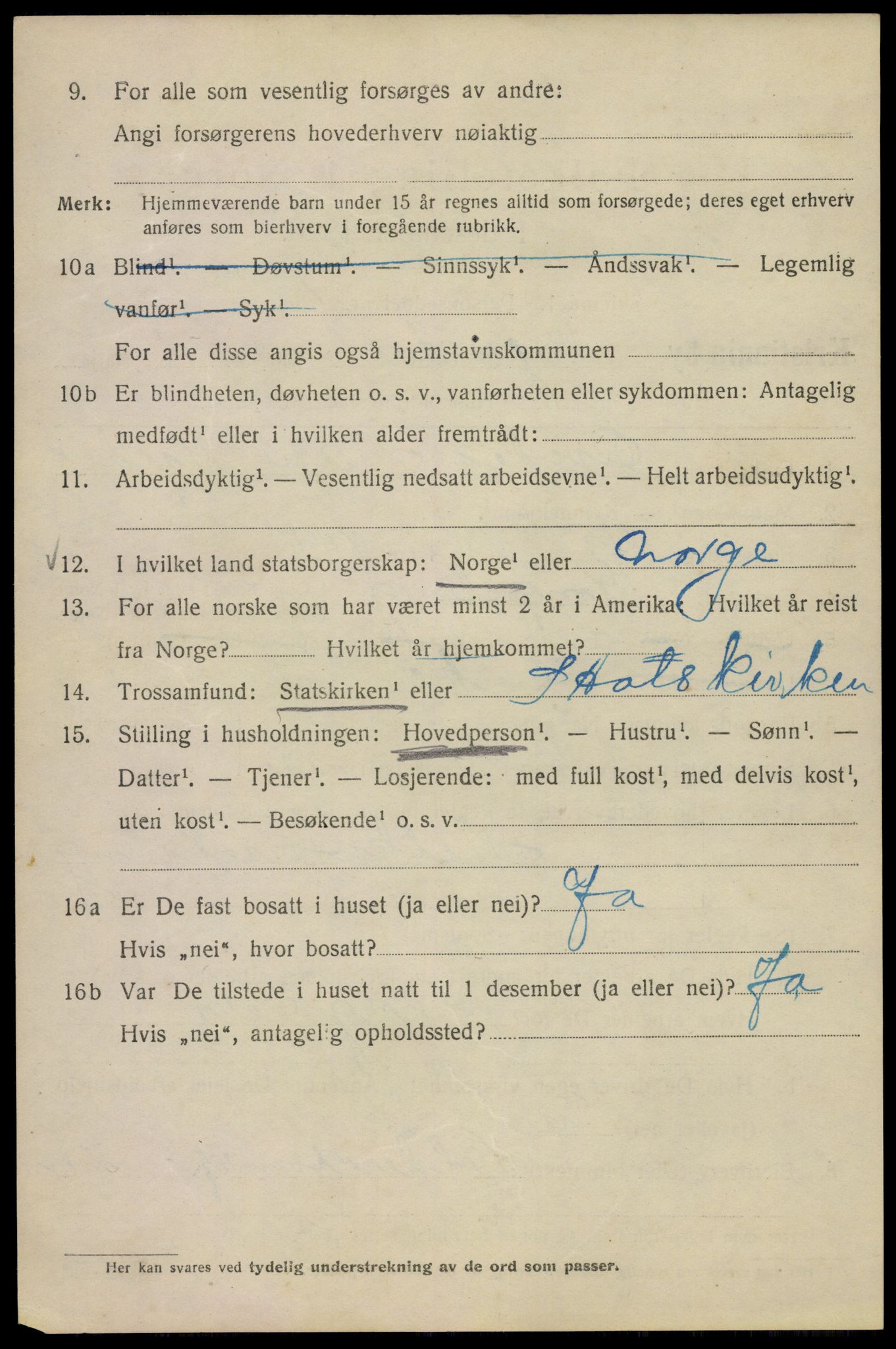 SAO, 1920 census for Kristiania, 1920, p. 373274