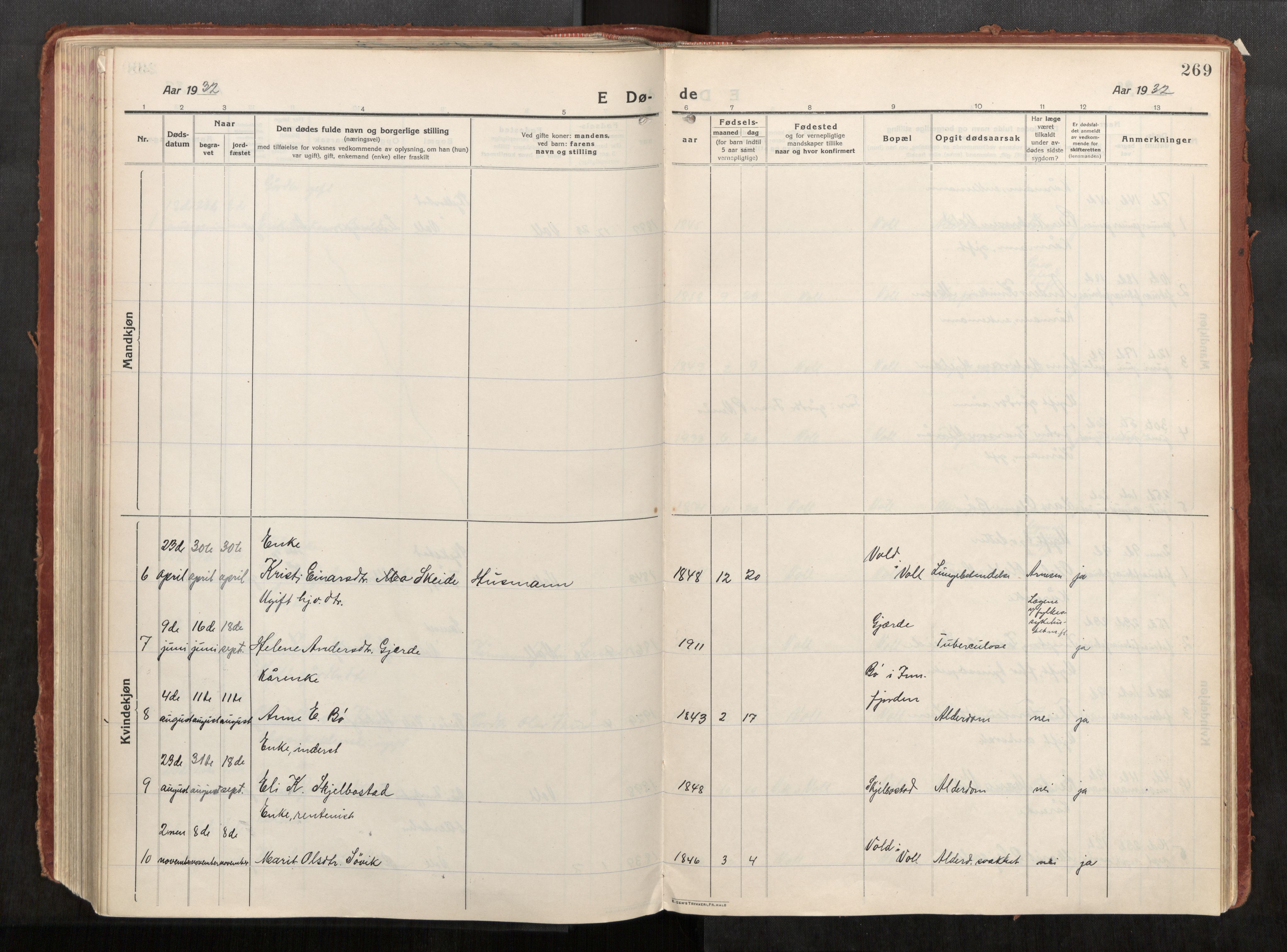 Eid sokneprestkontor, AV/SAT-A-1254: Parish register (official) no. 543A04, 1916-1956, p. 269