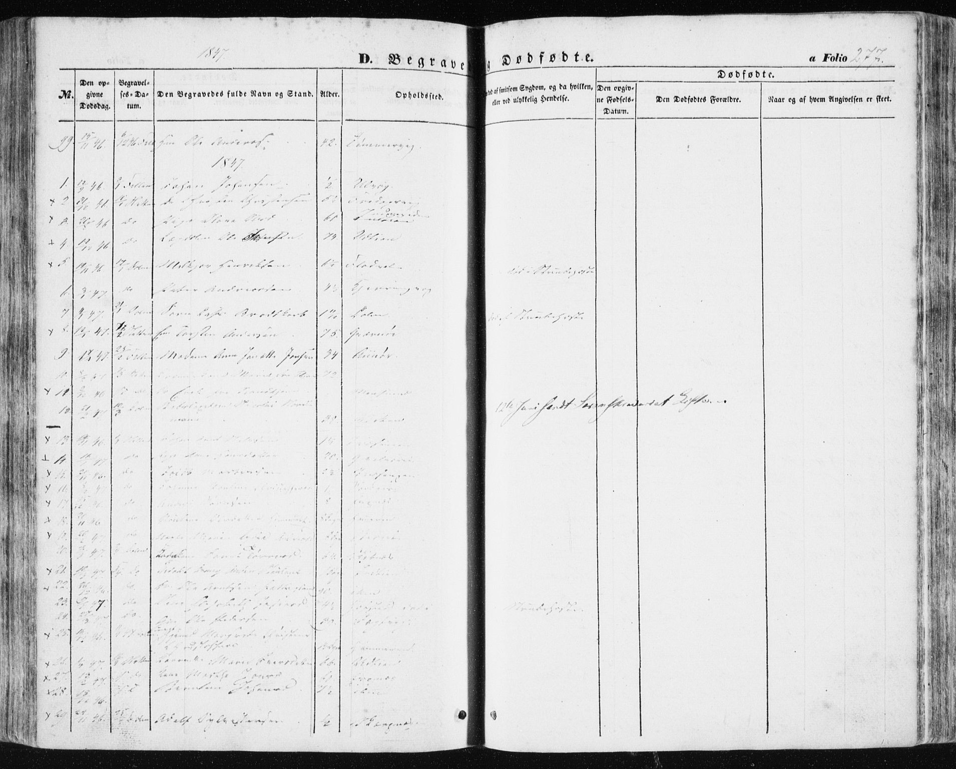 Ministerialprotokoller, klokkerbøker og fødselsregistre - Sør-Trøndelag, AV/SAT-A-1456/634/L0529: Parish register (official) no. 634A05, 1843-1851, p. 277