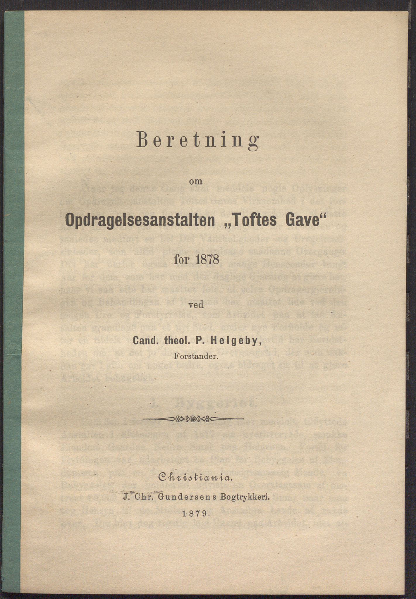 Toftes gave, OBA/A-20200/X/Xa, 1866-1948, p. 138