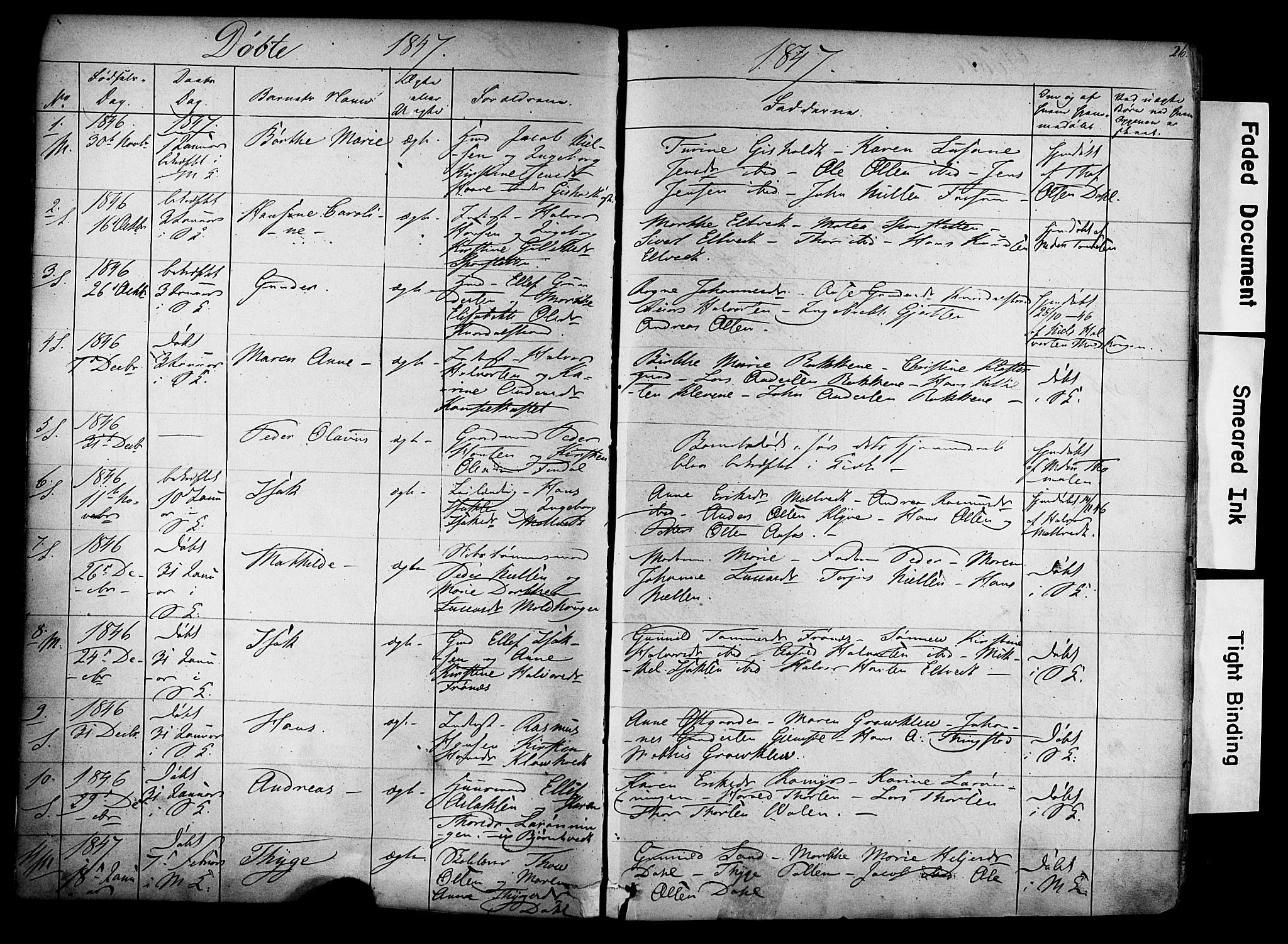Solum kirkebøker, SAKO/A-306/F/Fa/L0006: Parish register (official) no. I 6, 1844-1855, p. 26