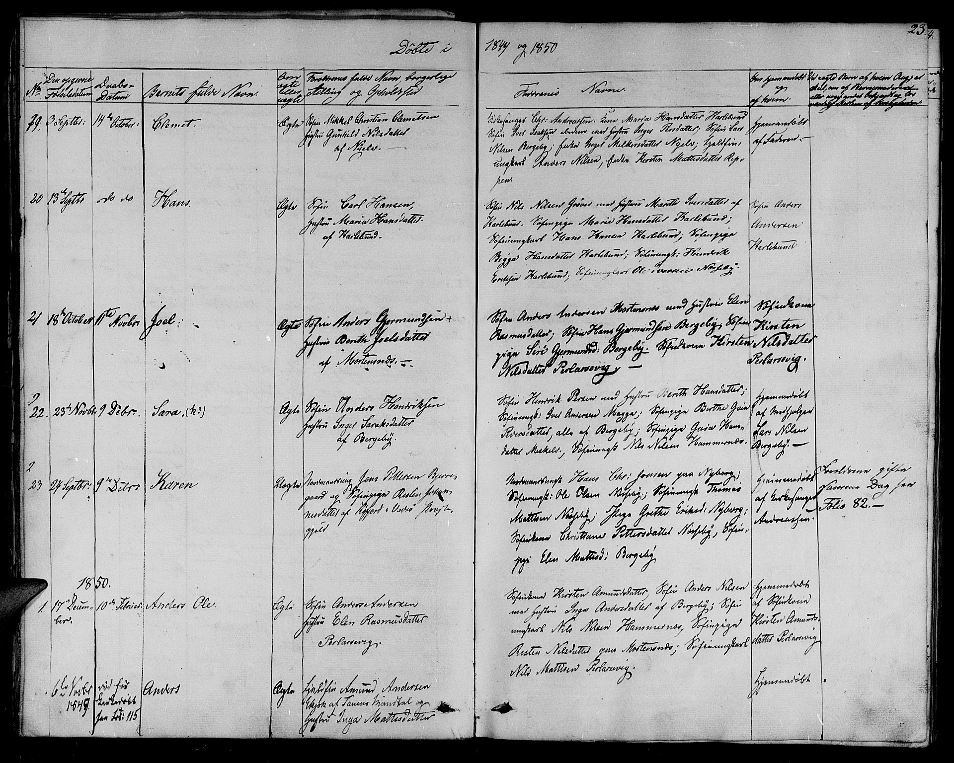 Nesseby sokneprestkontor, SATØ/S-1330/H/Ha/L0001kirke: Parish register (official) no. 1, 1838-1855, p. 23