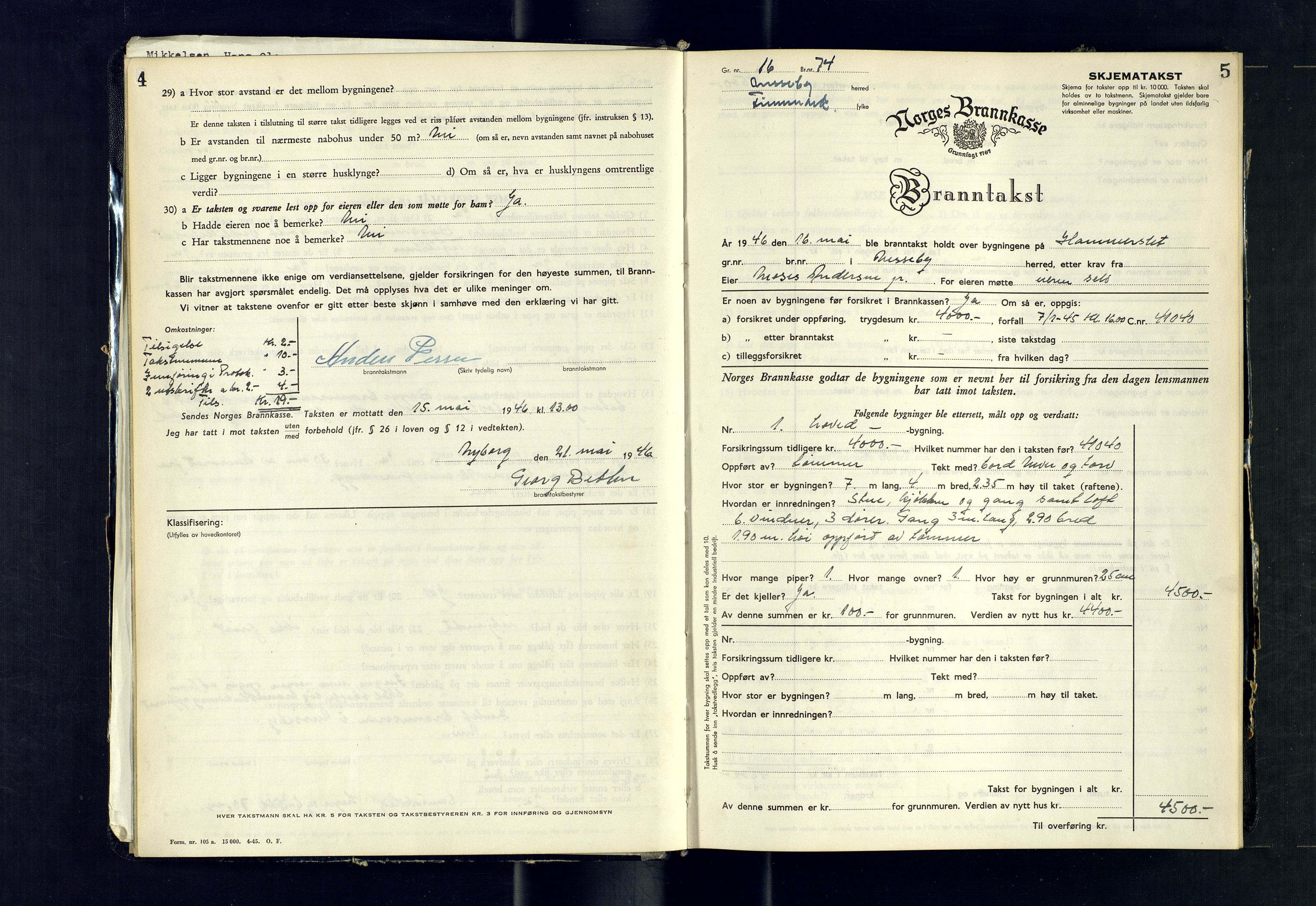 Lensmannen i Nesseby, AV/SATØ-S-1147/O/Ob/L0047: Branntakstprotokoll, 1946-1953