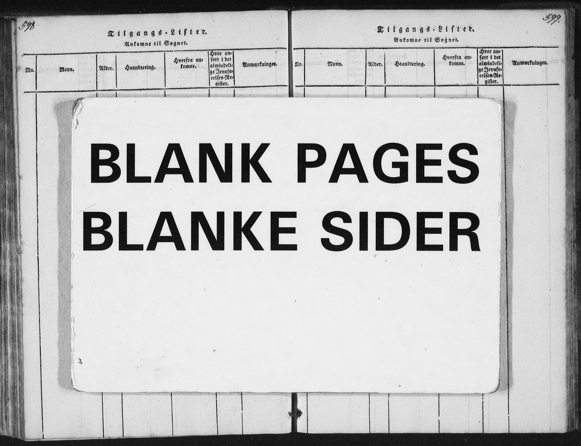 Ministerialprotokoller, klokkerbøker og fødselsregistre - Nordland, AV/SAT-A-1459/881/L1164: Parish register (copy) no. 881C01, 1818-1853, p. 598-599