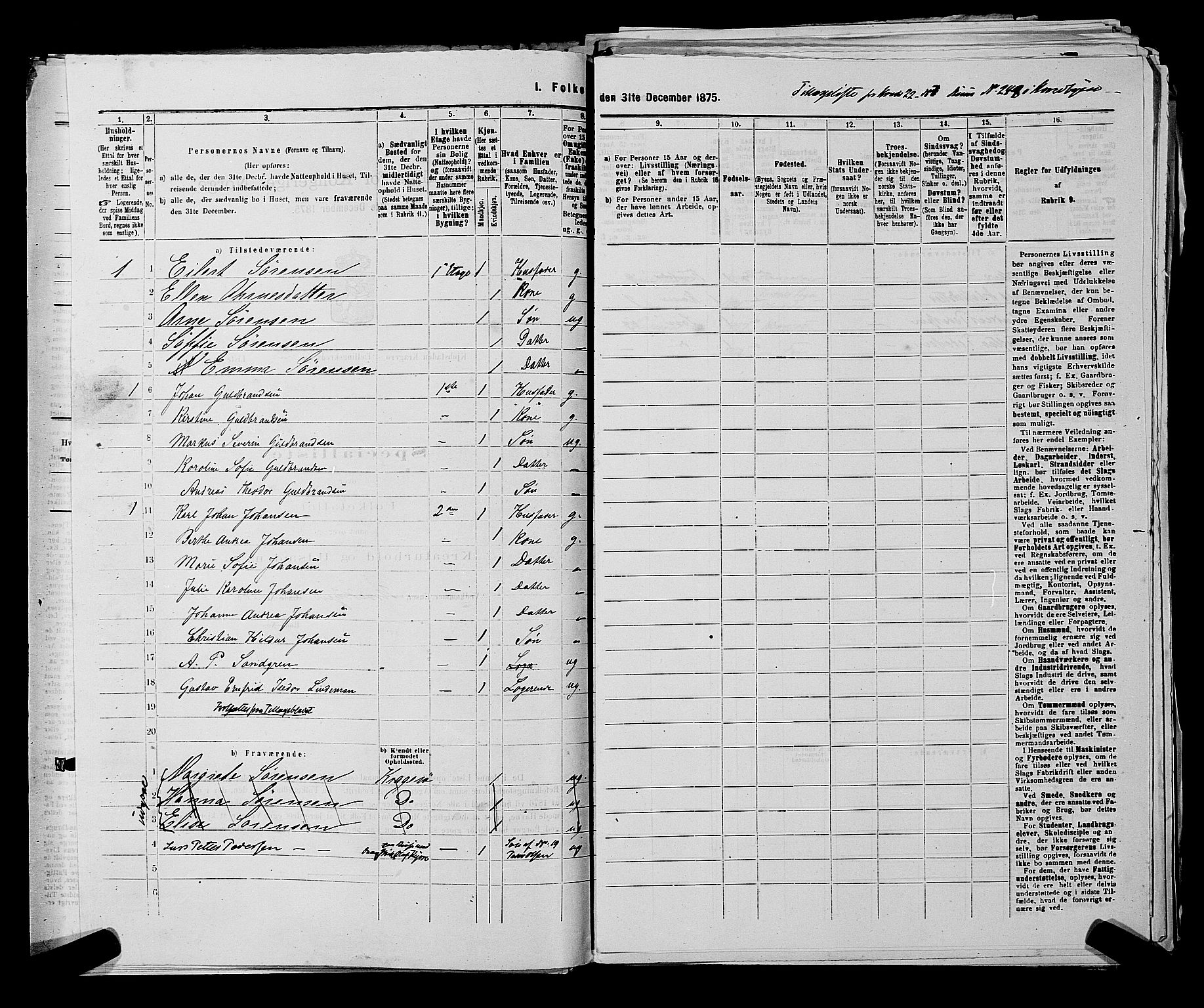 SAKO, 1875 census for 0801P Kragerø, 1875, p. 480