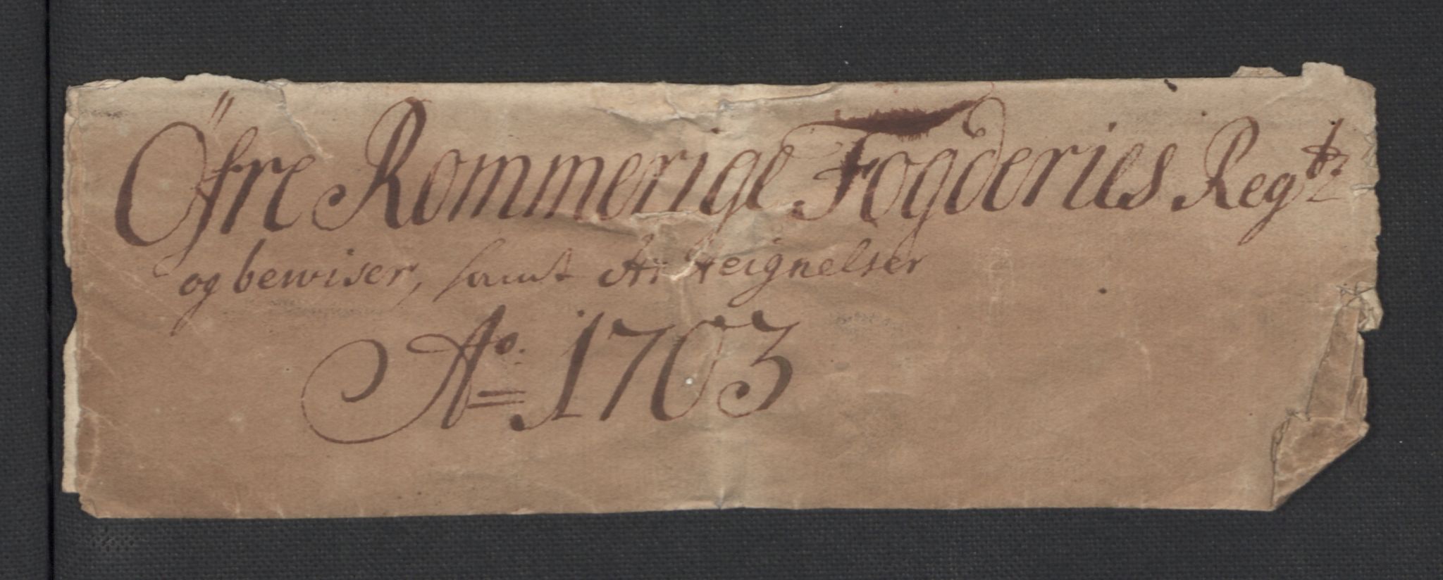 Rentekammeret inntil 1814, Reviderte regnskaper, Fogderegnskap, AV/RA-EA-4092/R12/L0716: Fogderegnskap Øvre Romerike, 1703, p. 3