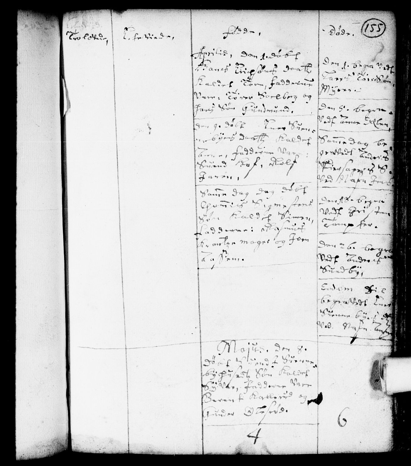 Spydeberg prestekontor Kirkebøker, AV/SAO-A-10924/F/Fa/L0001: Parish register (official) no. I 1, 1696-1738, p. 155