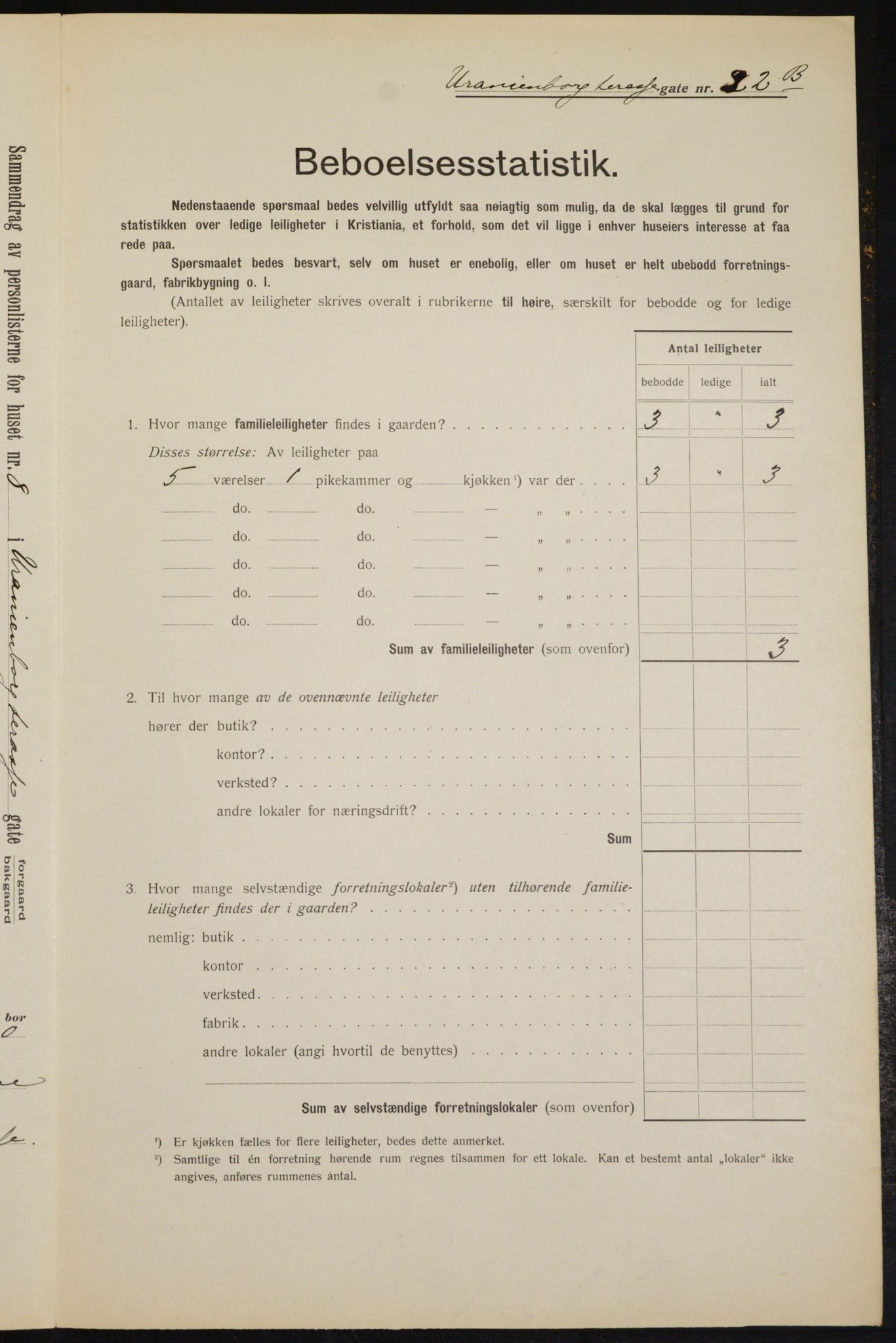 OBA, Municipal Census 1912 for Kristiania, 1912, p. 120330