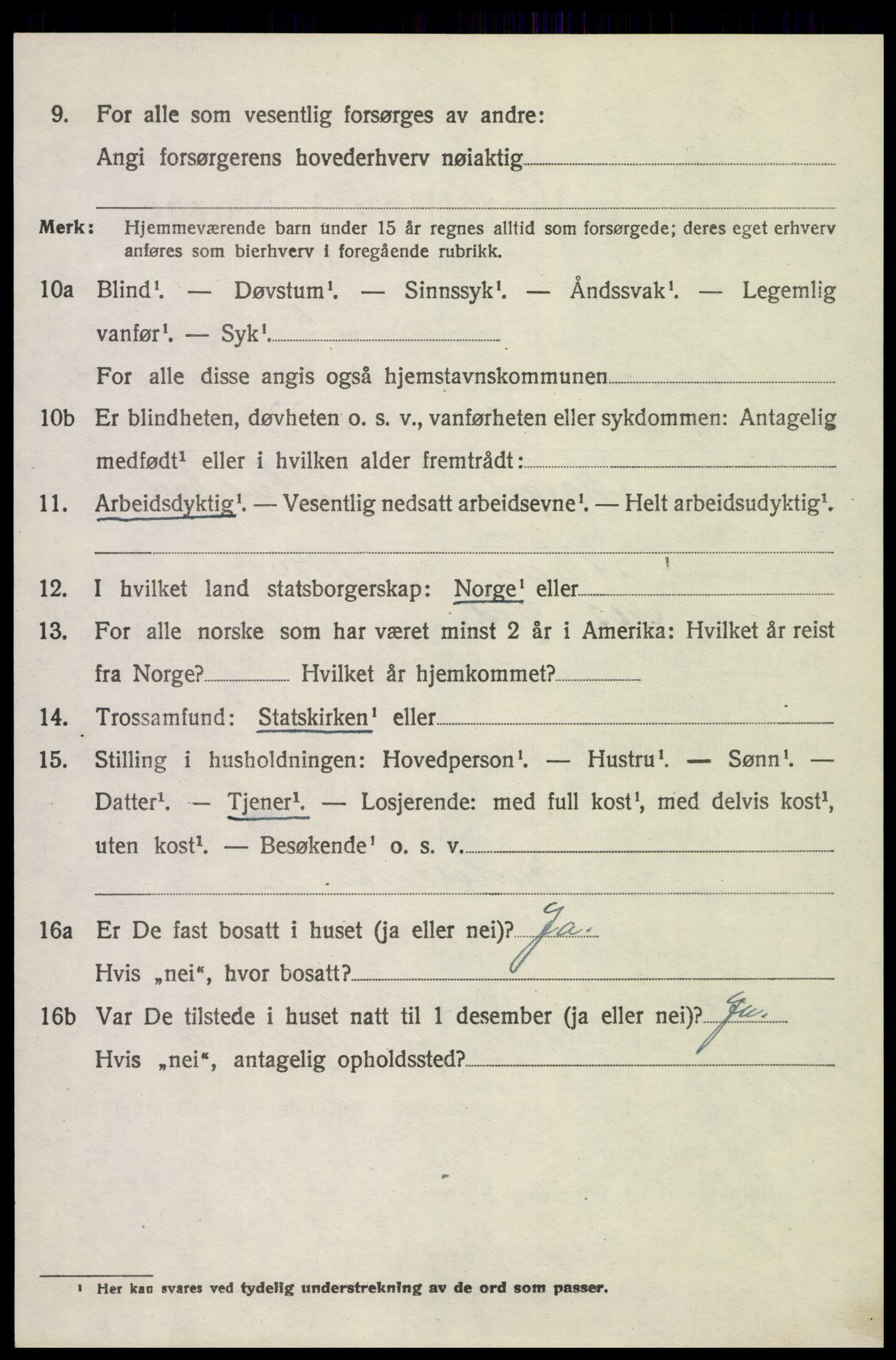 SAH, 1920 census for Romedal, 1920, p. 5640