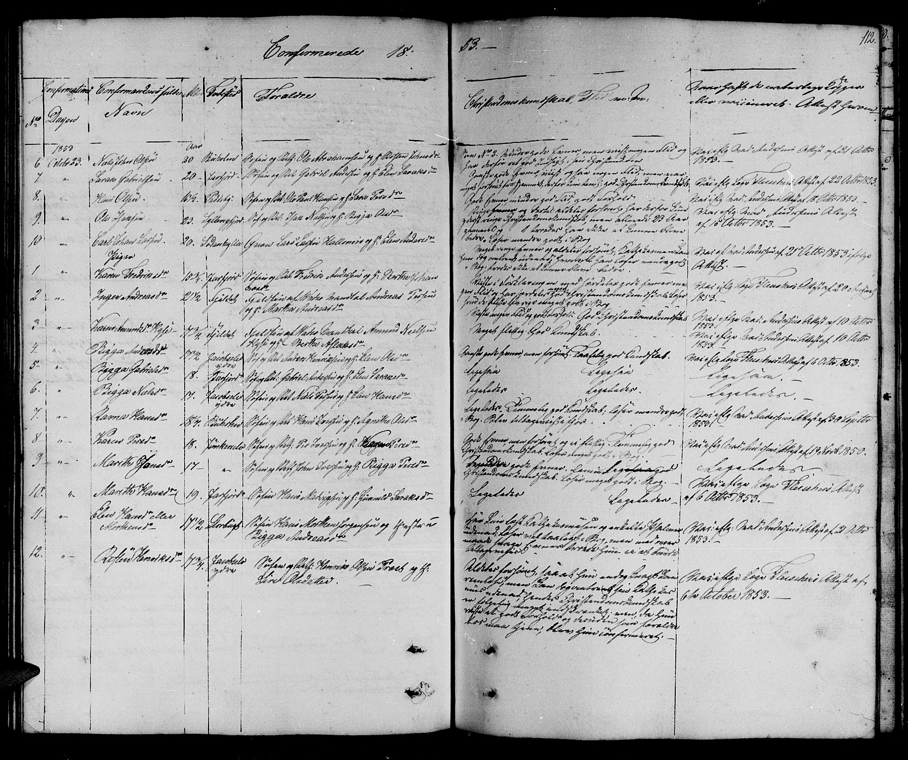 Vadsø sokneprestkontor, SATØ/S-1325/H/Hb/L0001klokker: Parish register (copy) no. 1, 1843-1853, p. 112