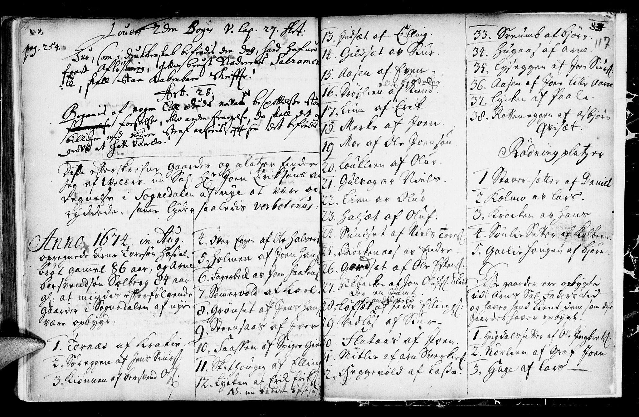 Ministerialprotokoller, klokkerbøker og fødselsregistre - Sør-Trøndelag, SAT/A-1456/689/L1036: Parish register (official) no. 689A01, 1696-1746, p. 117