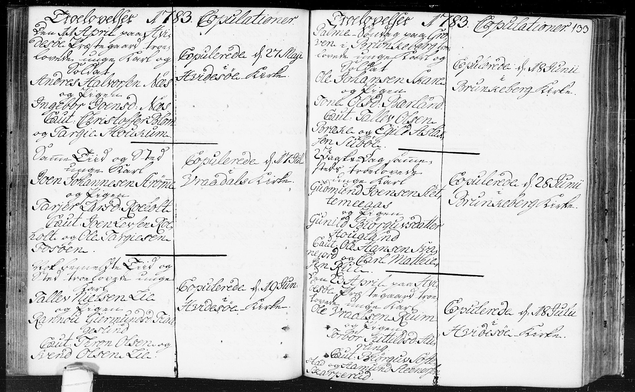 Kviteseid kirkebøker, SAKO/A-276/F/Fa/L0002: Parish register (official) no. I 2, 1773-1786, p. 133