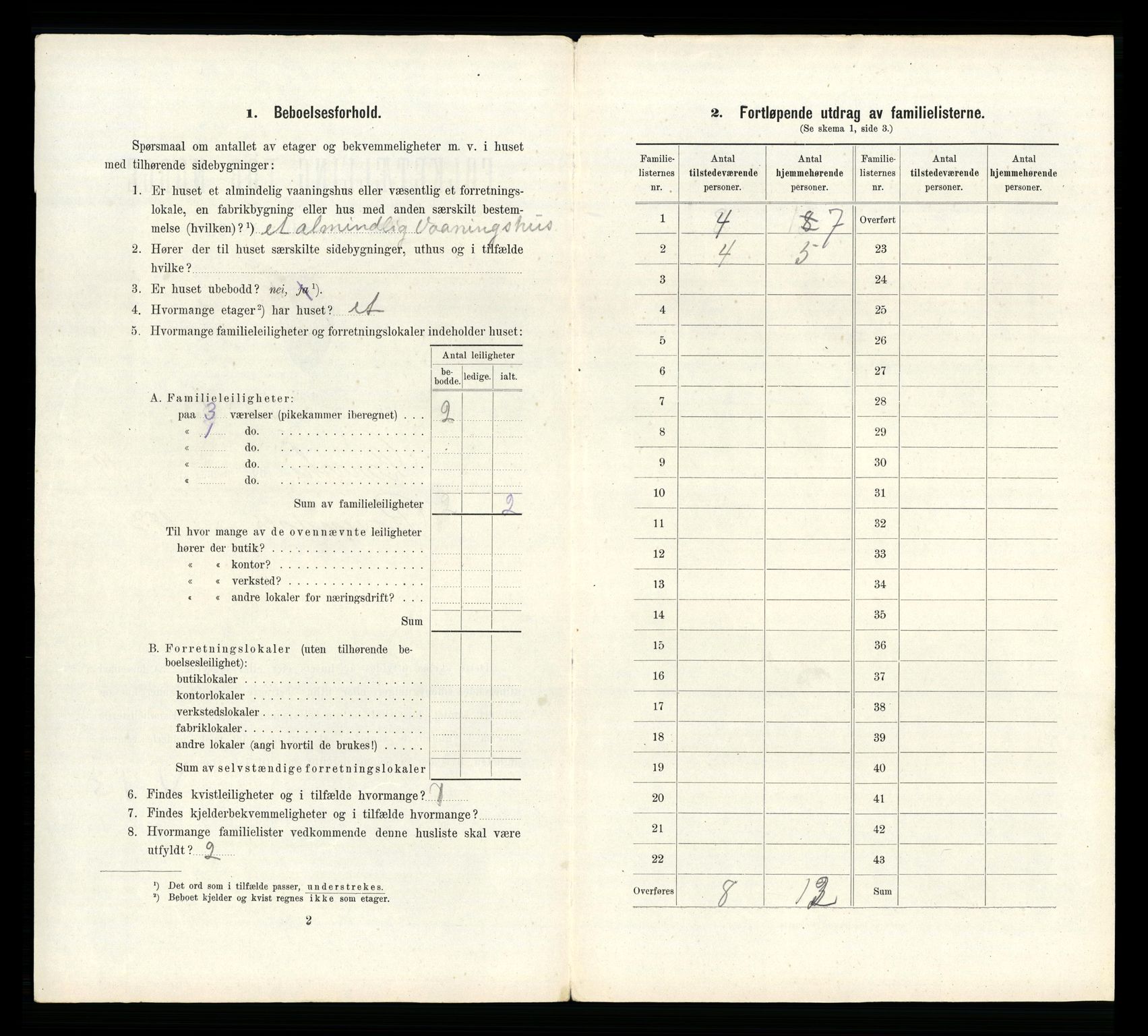 RA, 1910 census for Larvik, 1910, p. 6300