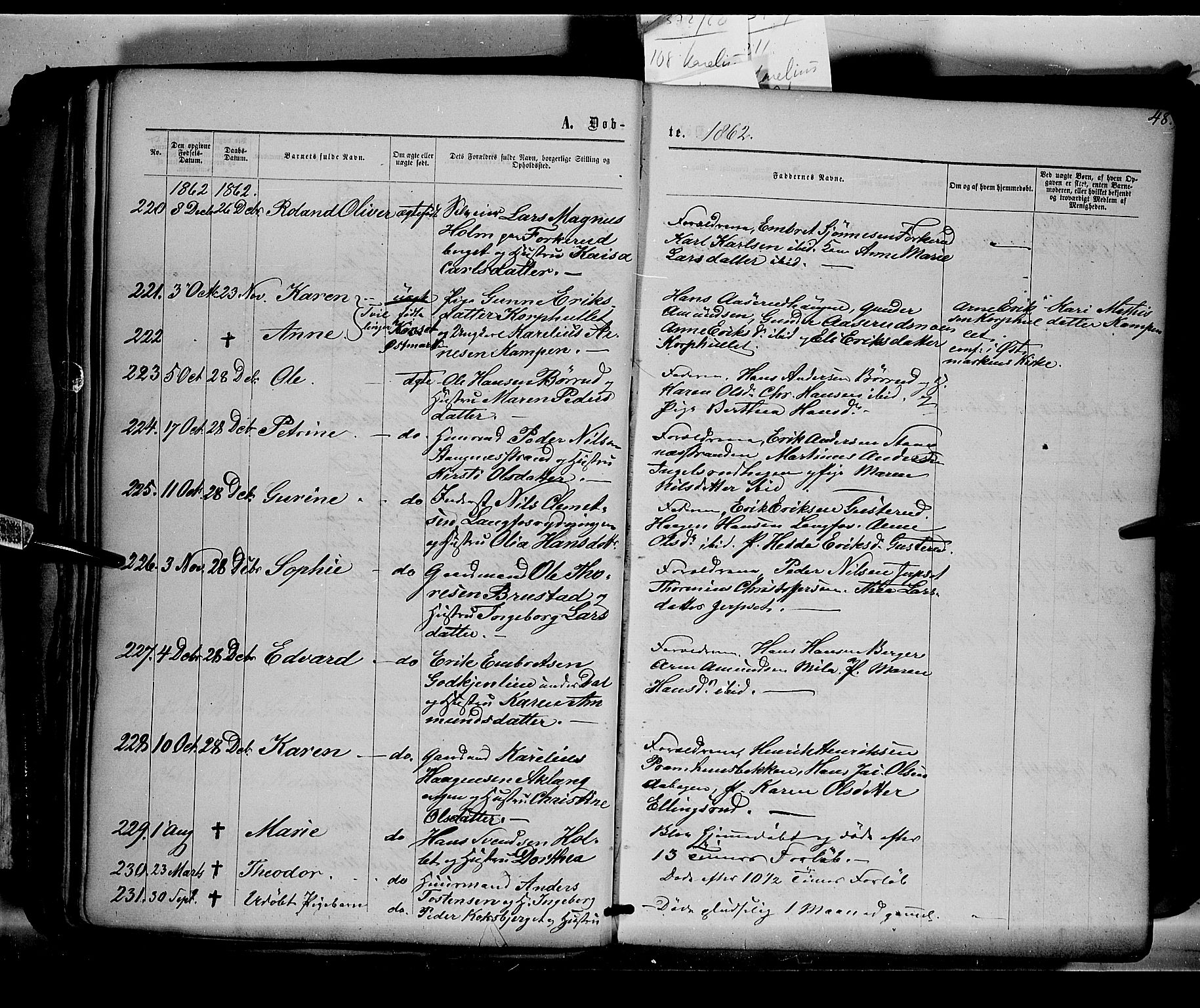 Eidskog prestekontor, SAH/PREST-026/H/Ha/Haa/L0001: Parish register (official) no. 1, 1860-1867, p. 48