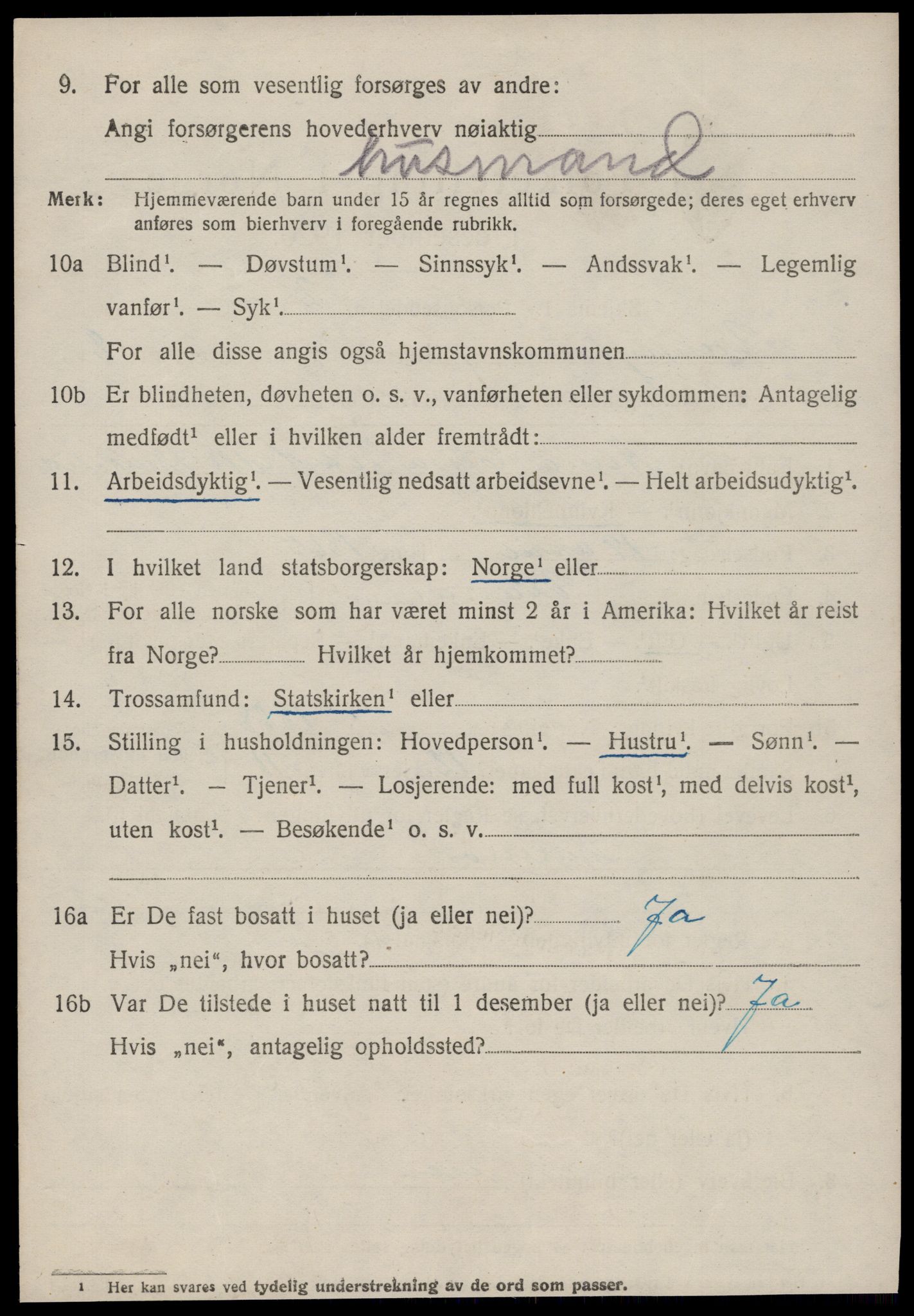 SAT, 1920 census for Vanylven, 1920, p. 4298