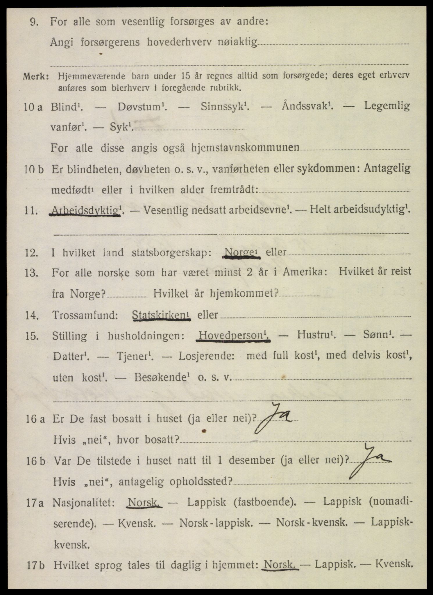 SAT, 1920 census for Vega, 1920, p. 3388