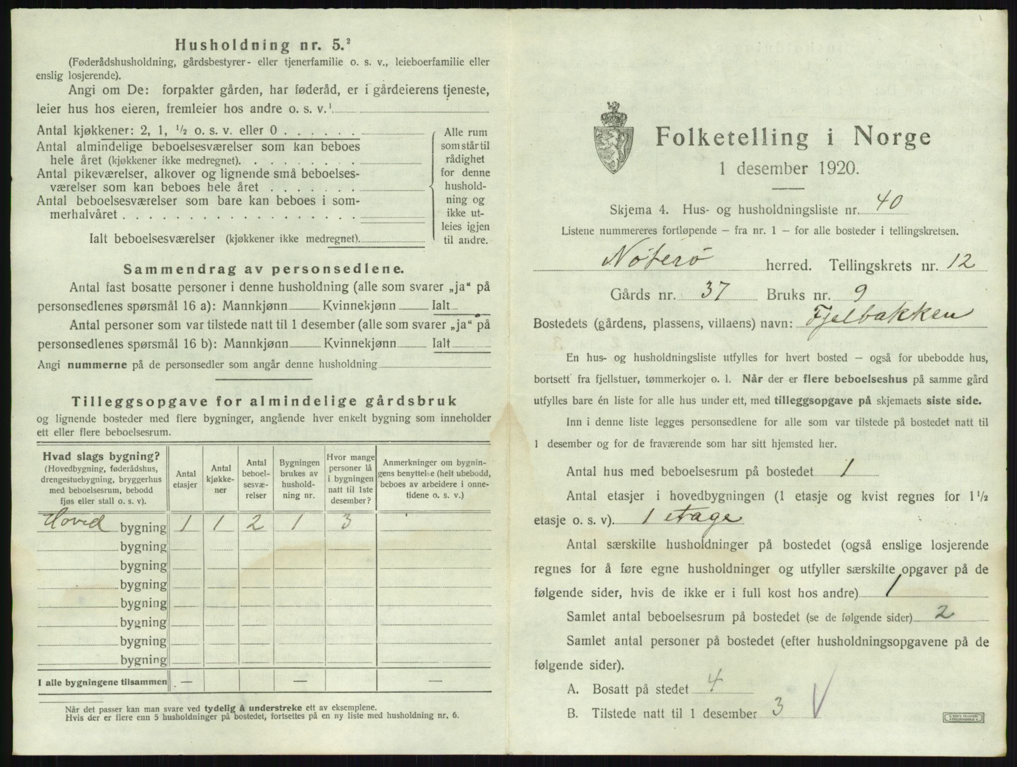 SAKO, 1920 census for Nøtterøy, 1920, p. 2531